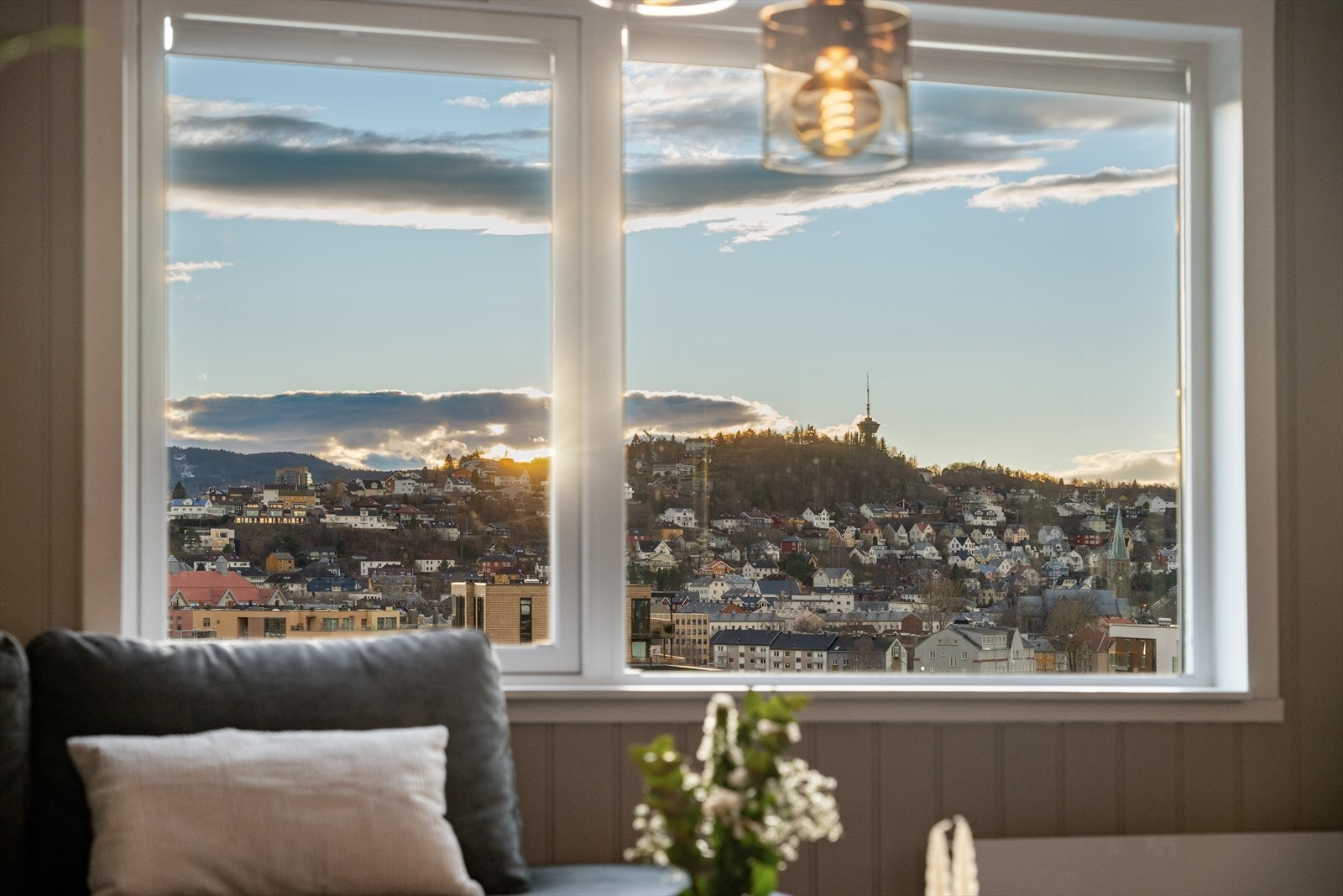 Leiligheten har en fantastisk utsikt. Galleribilde