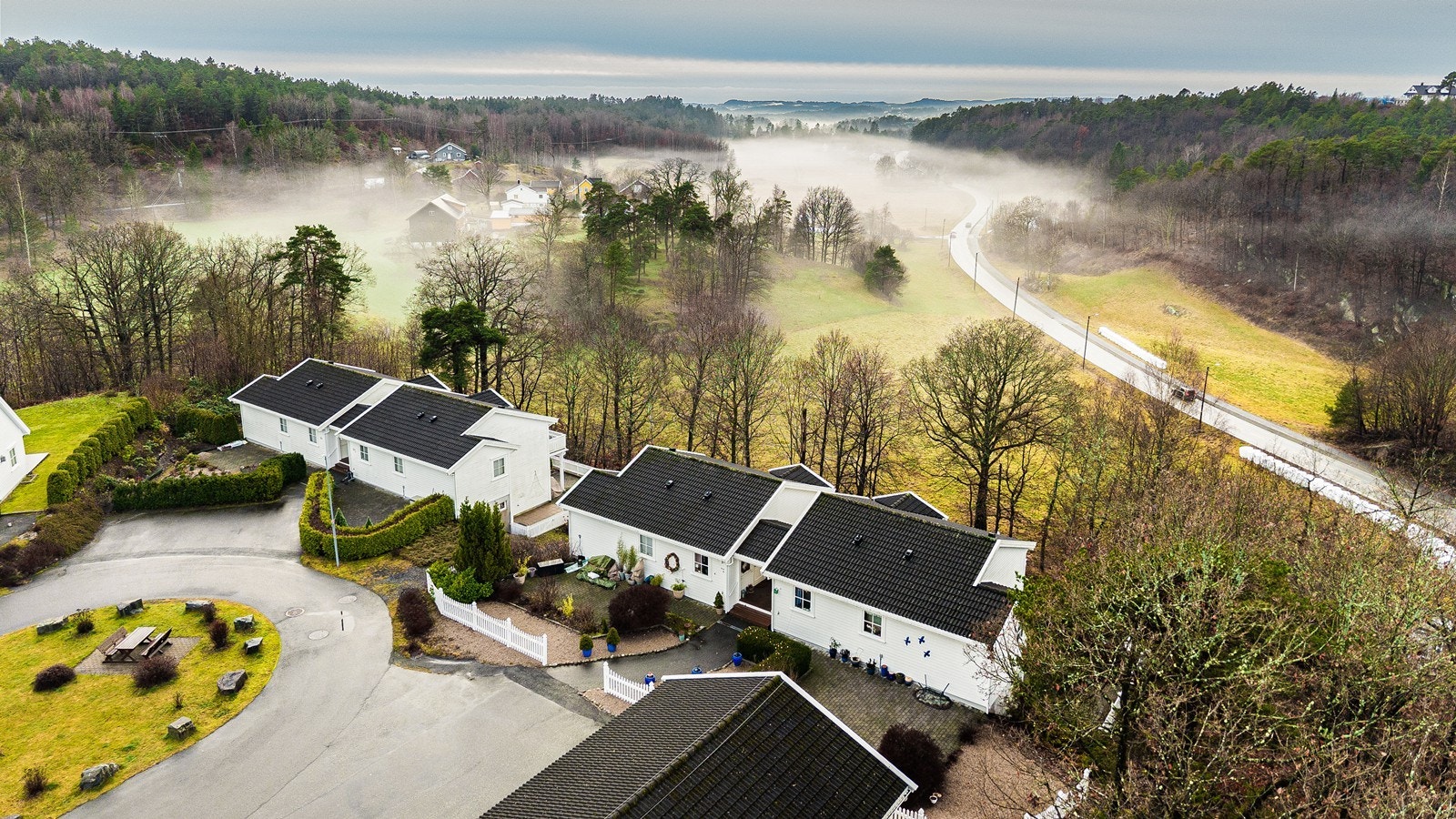 Flott landlig beliggenhet Galleribilde