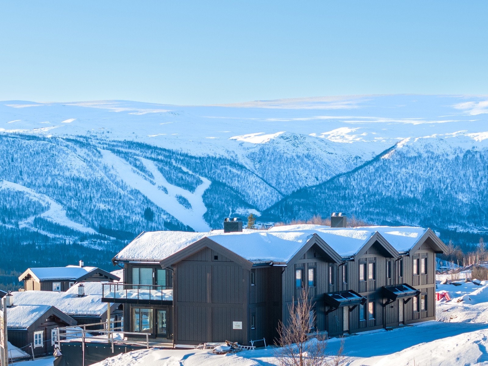 Vinterbilde med Raudalen og Slettefjell Galleribilde