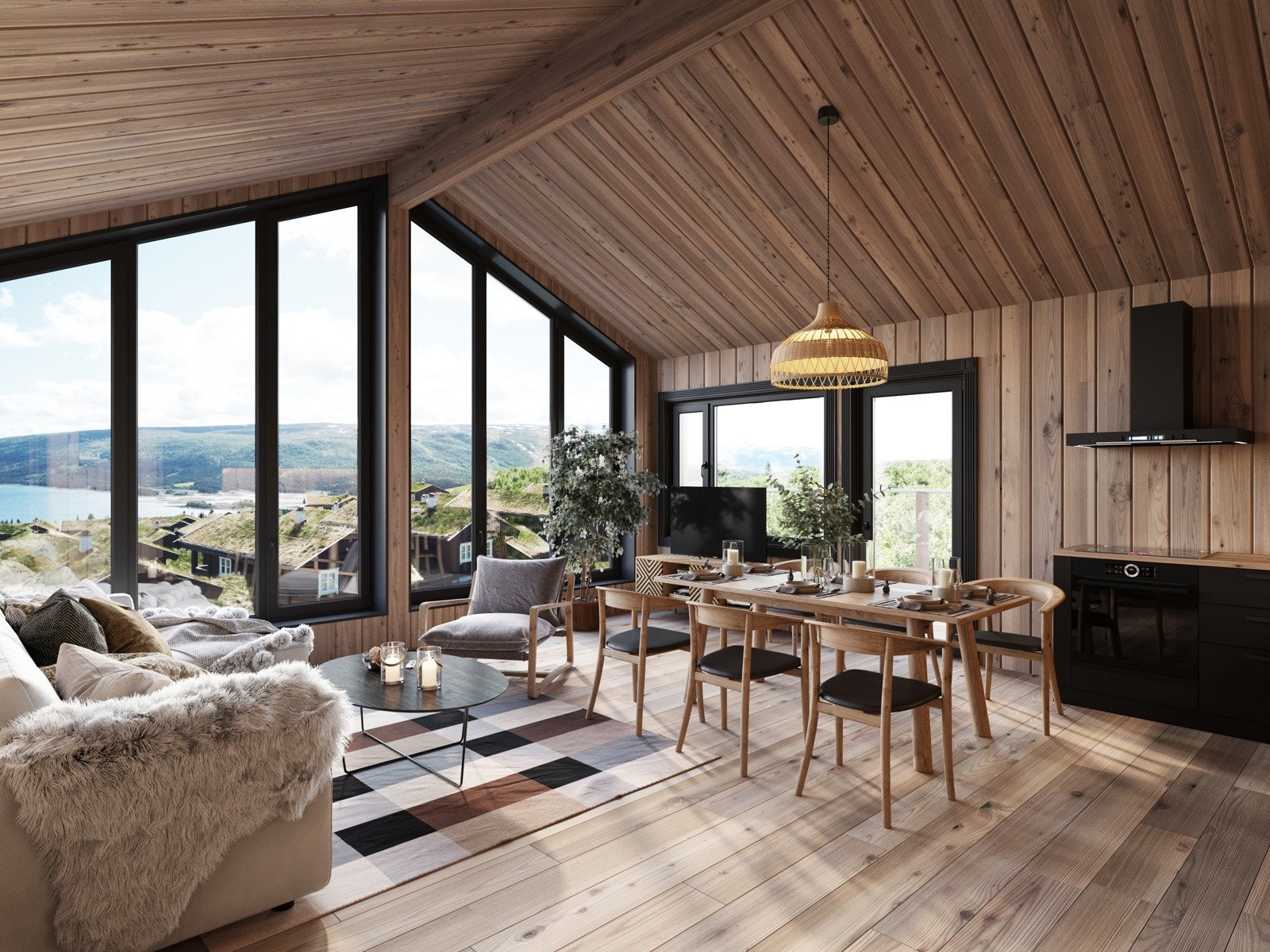 Illustrasjonsbilde fra nylig solgte naboleilighet (denne enheten, snr. 33, har ikke vinduene til høyre) Generell leveranse kan avvike fra illustrasjonsbildene Galleribilde