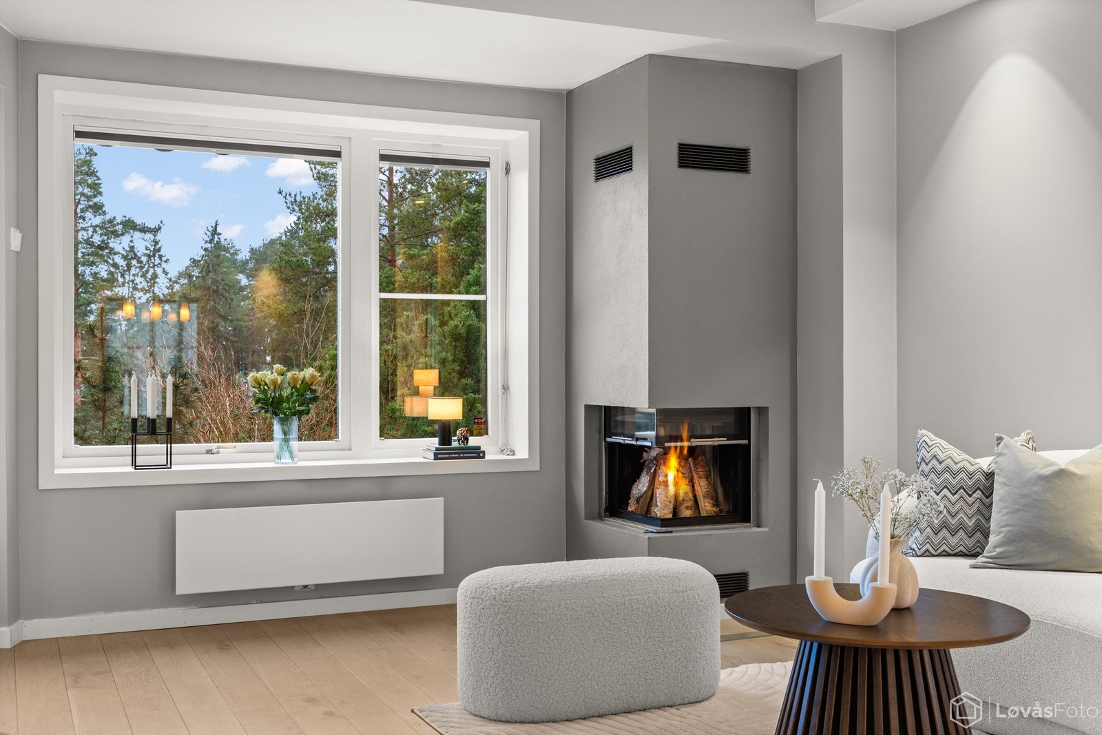 Lekker peisovn gir god varme på kalde vinterdager. Galleribilde