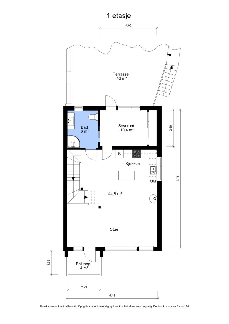 Plantegning 1. etasje. Galleribilde