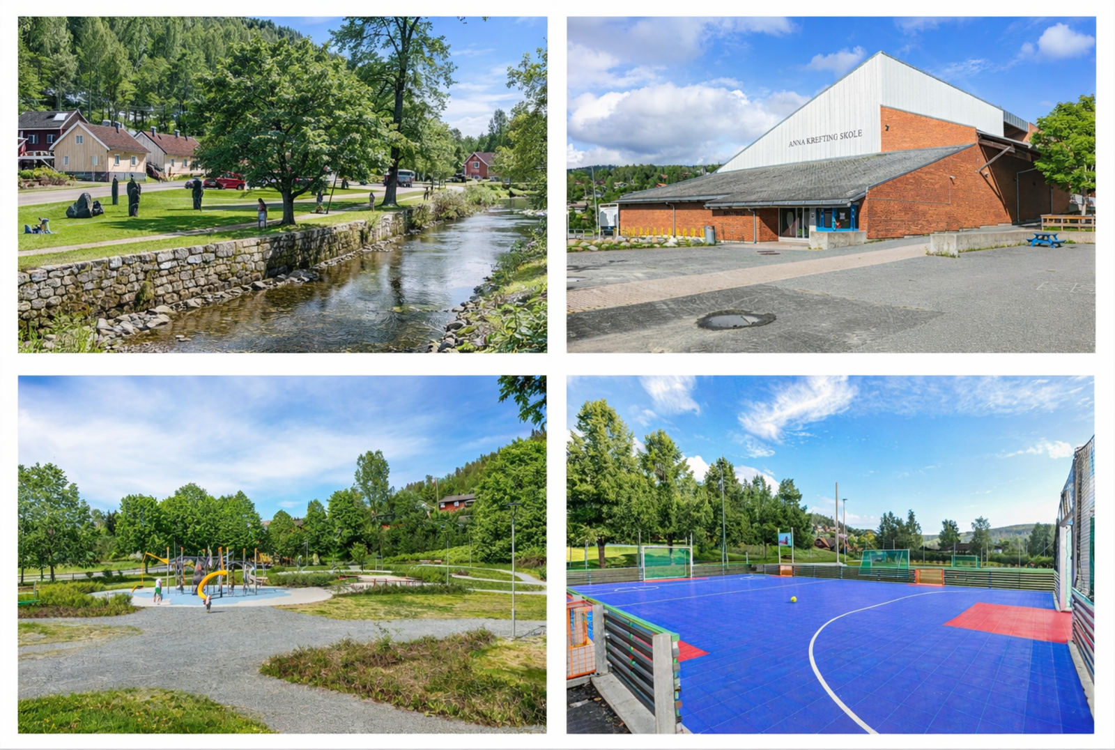 Boligen ligger nært alt man trenger. Her er det kort vei til skoler og barnehager samt handelsmuligheter. Galleribilde