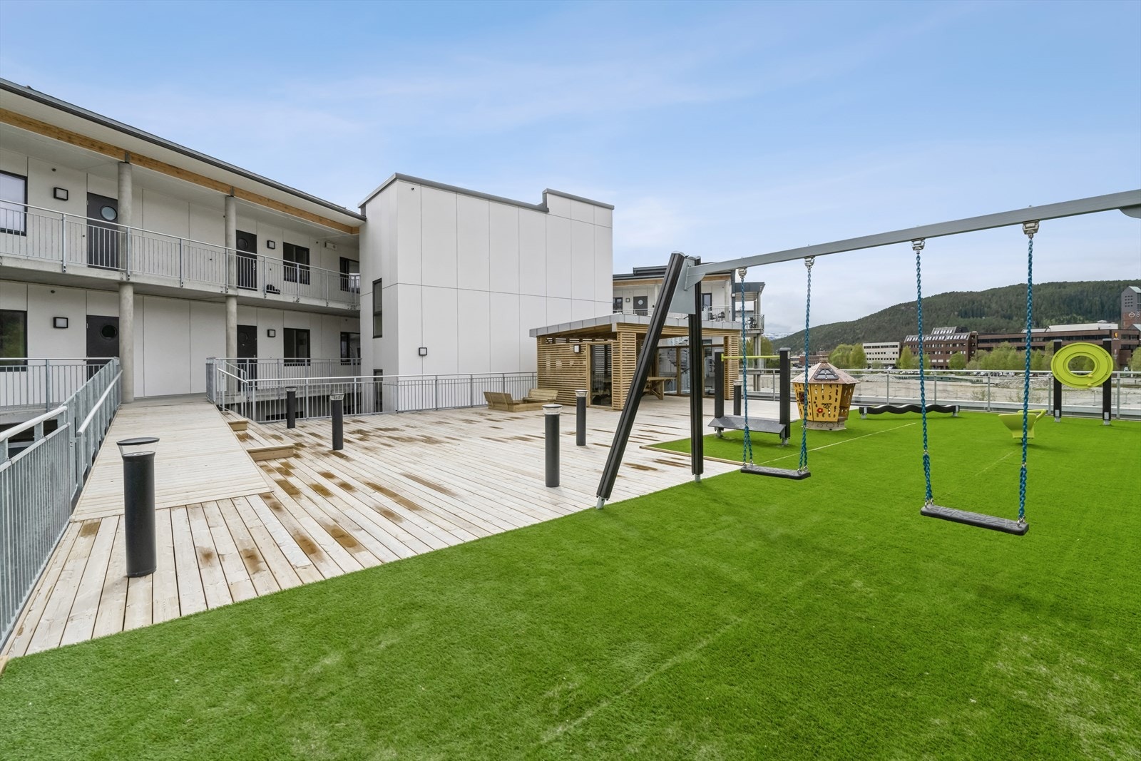 Felles uteområde med god lys og solforhold. Galleribilde