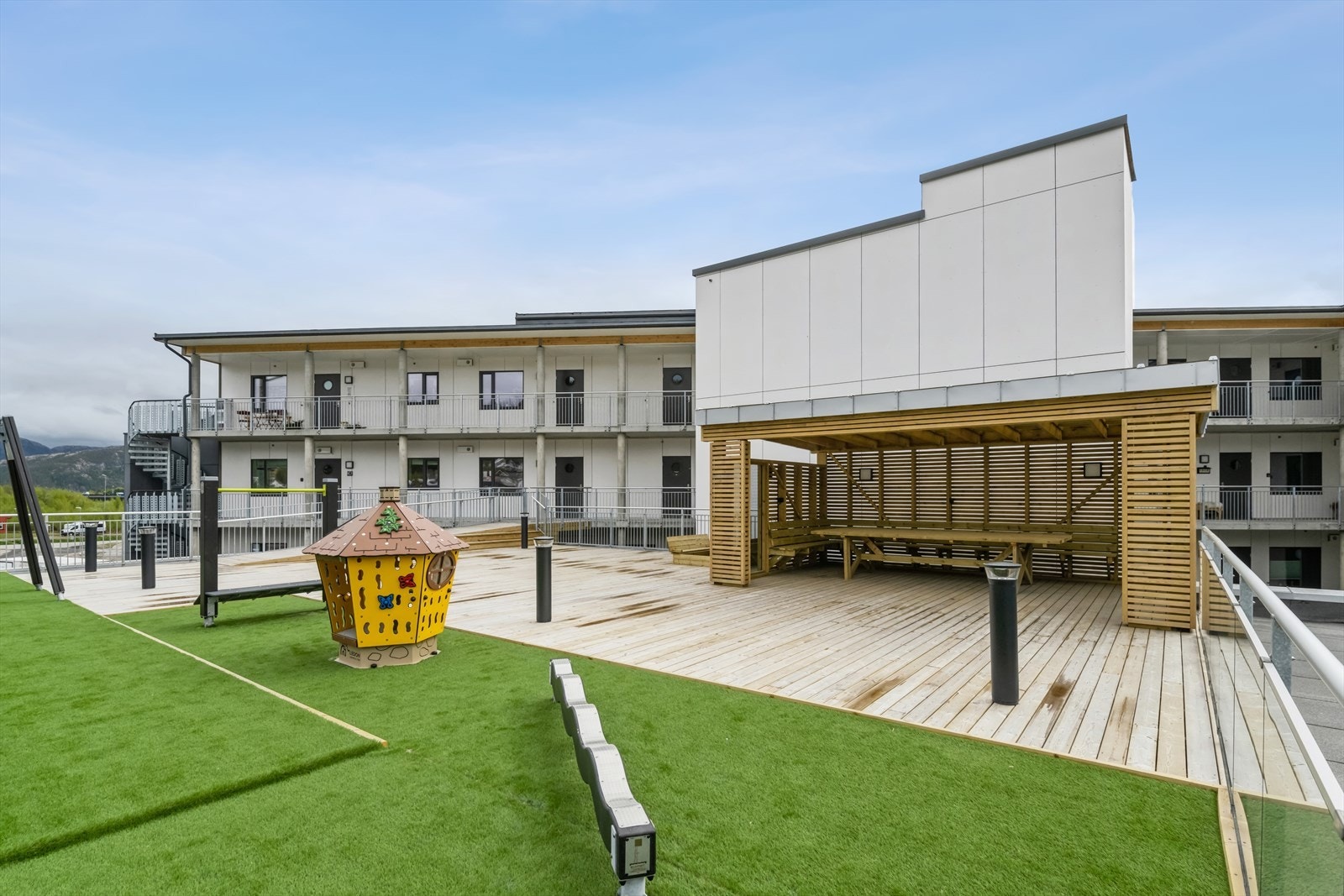 Felles uteområde med god lys og solforhold. Galleribilde