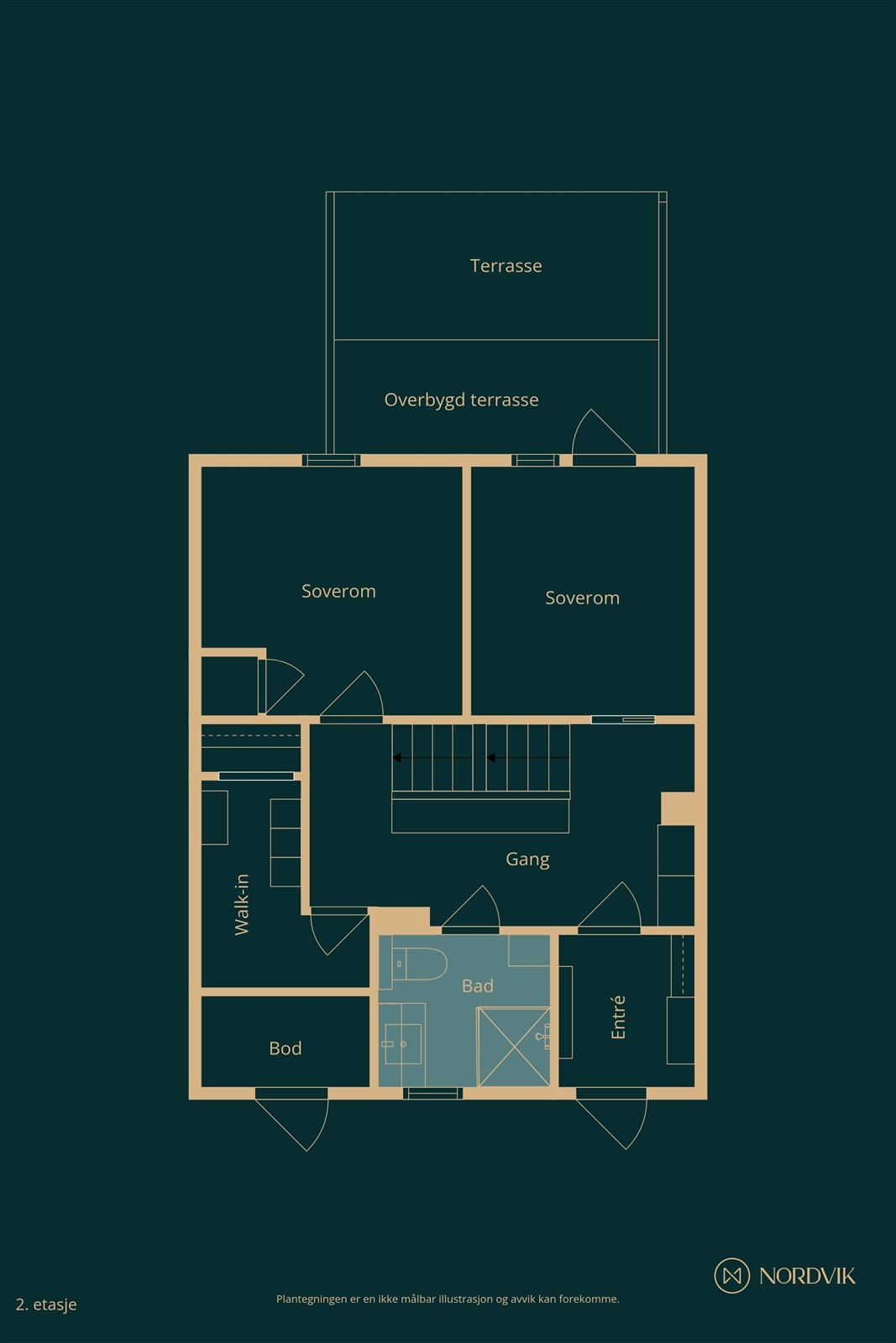Plantegning 1. etasje Galleribilde