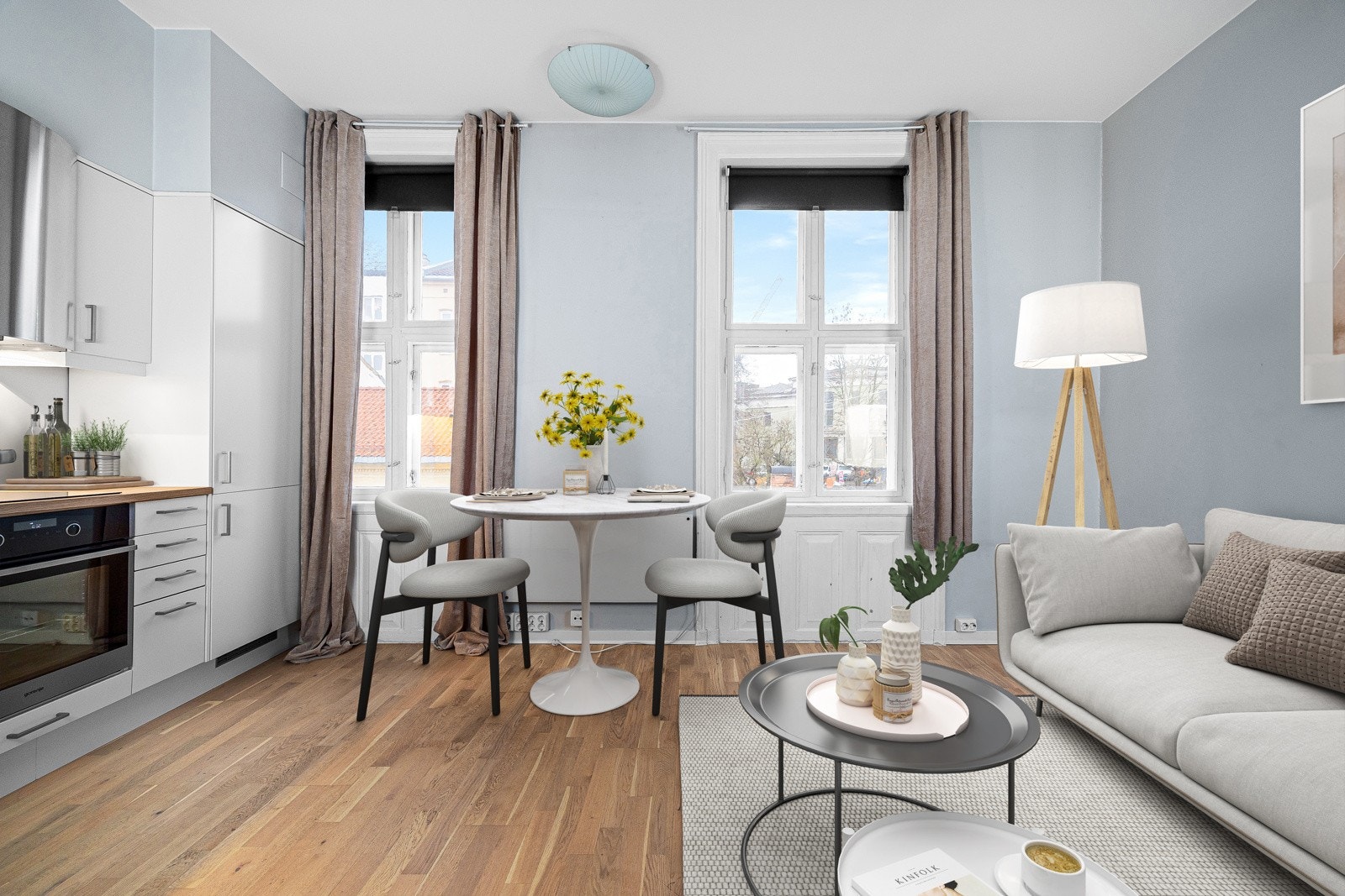 - Velkommen til Fredensborgveien 4 A - presentert av Eiendomsmegler MNEF / Partner Bjørnar Mikkelsen hos Schala &Partners (bildet er digitalt stylet) - Galleribilde