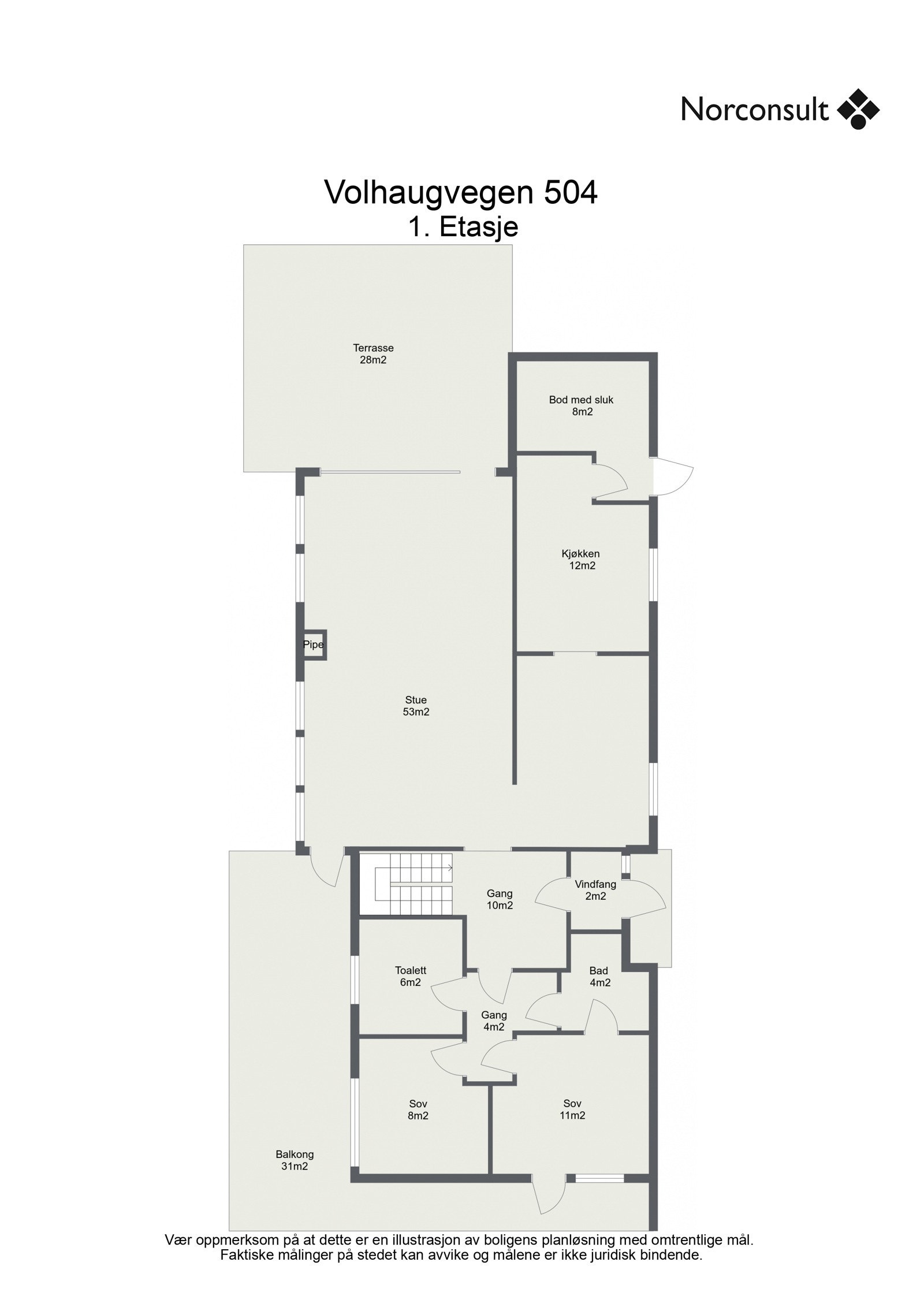 Planskisse 1. etasje Galleribilde