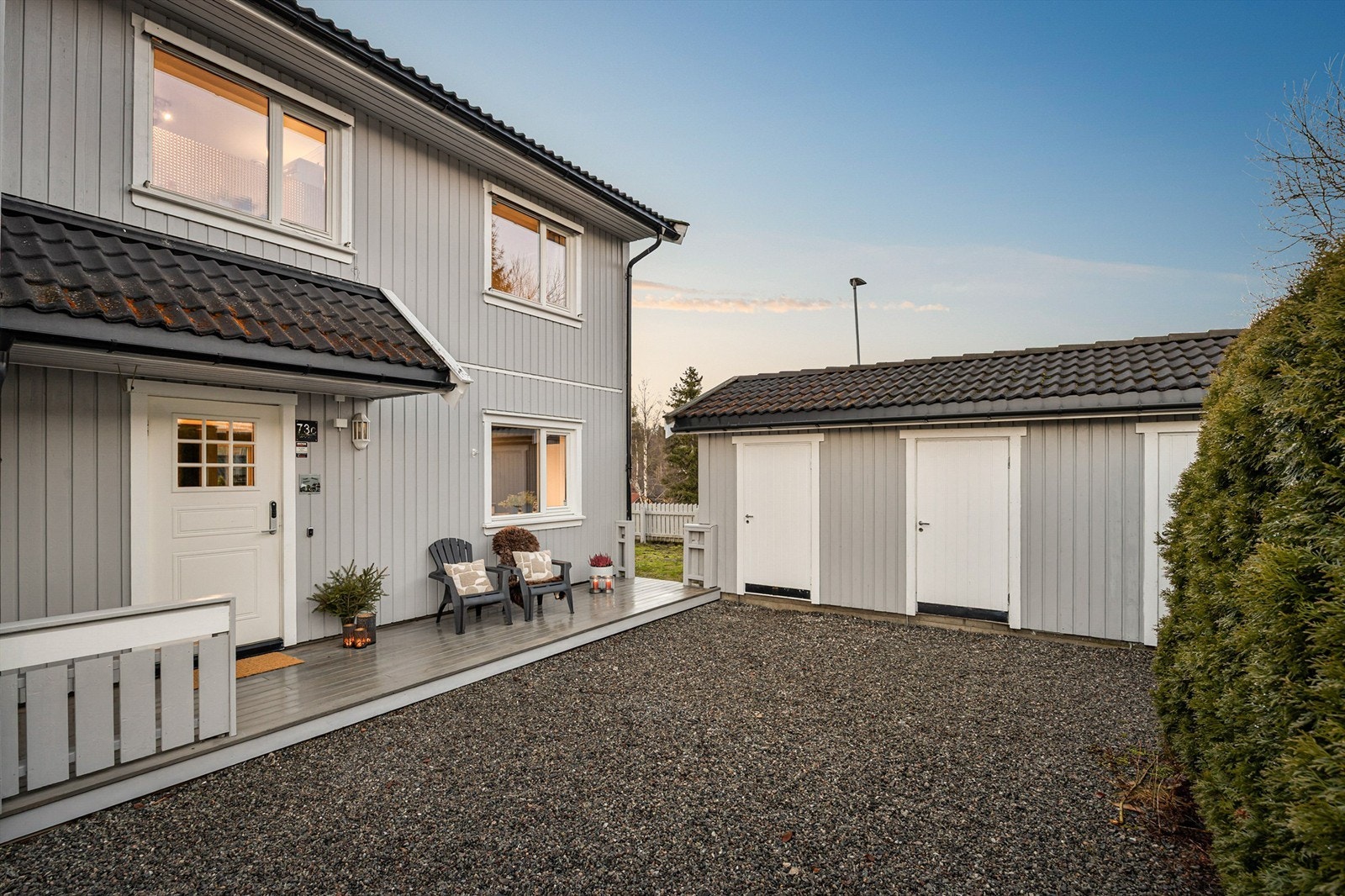 Beliggenheten på enden er usjenert og meget skjermet for innsyn Galleribilde