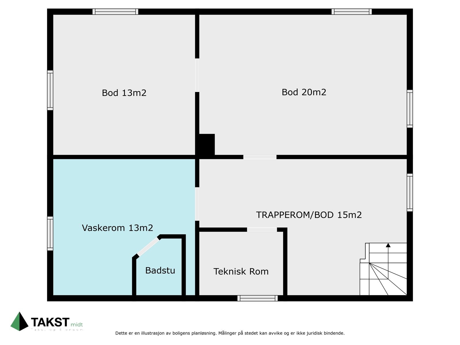 Planskisse kjeller Galleribilde