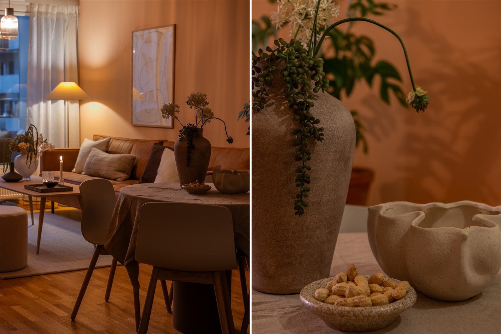 Detalj fra spisestue. Galleribilde