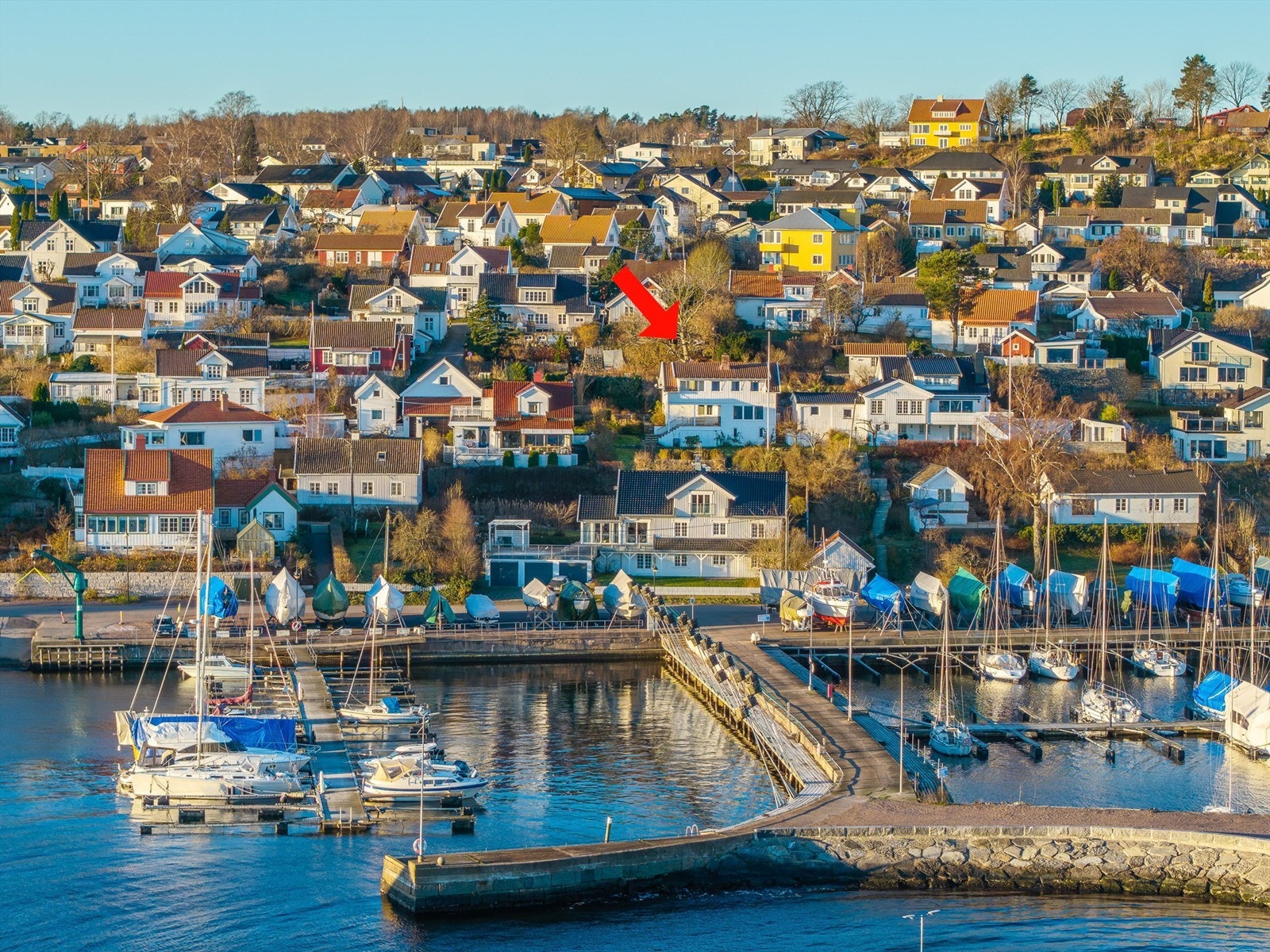 Flott beliggenhet i Gamle Åsgårdstrand. Foto: Kristian Bollæren Galleribilde