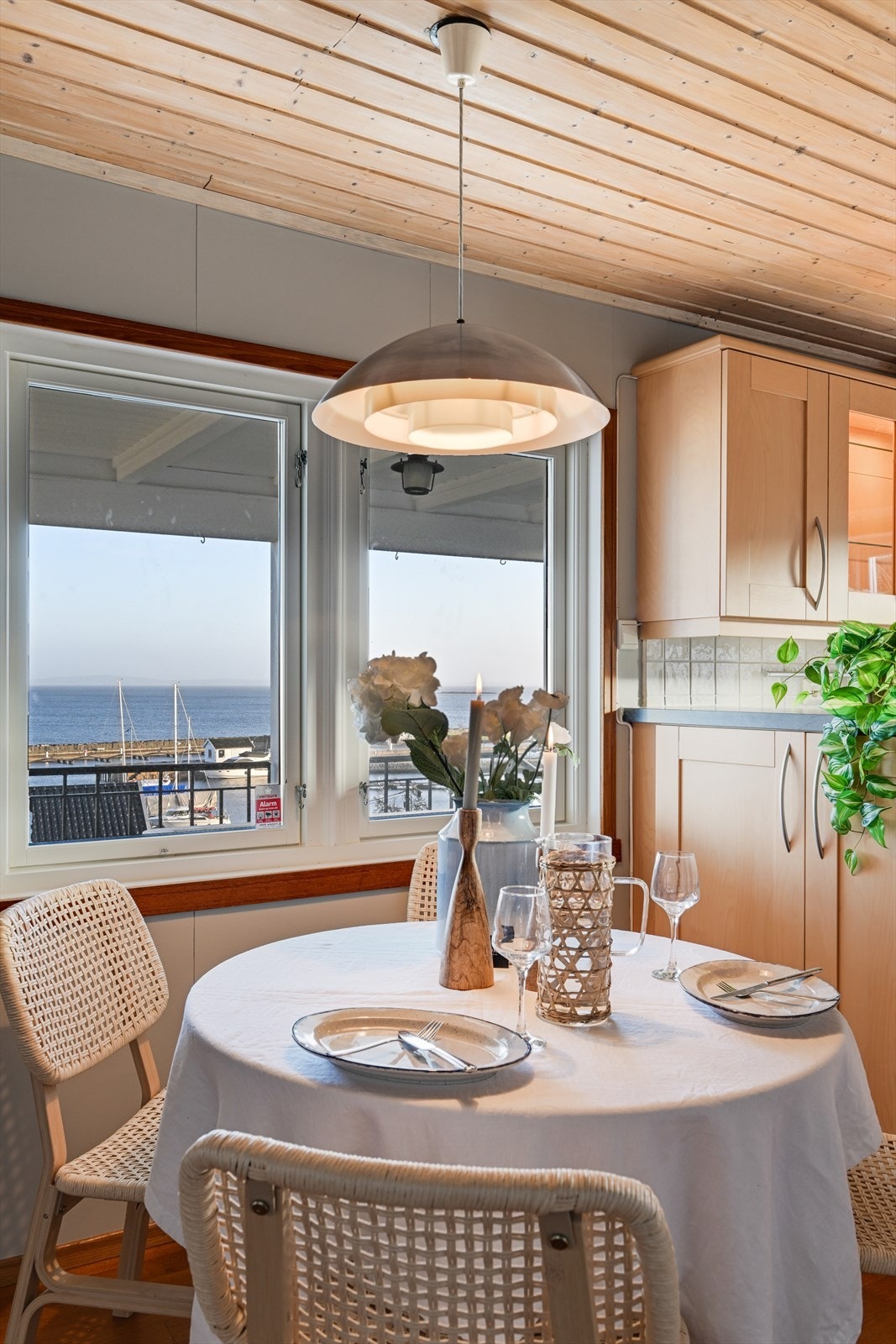 Spisestue med maritim utsikt Galleribilde