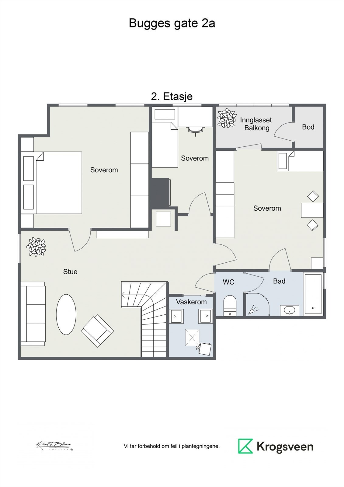 Plantegning 2. etasje Galleribilde