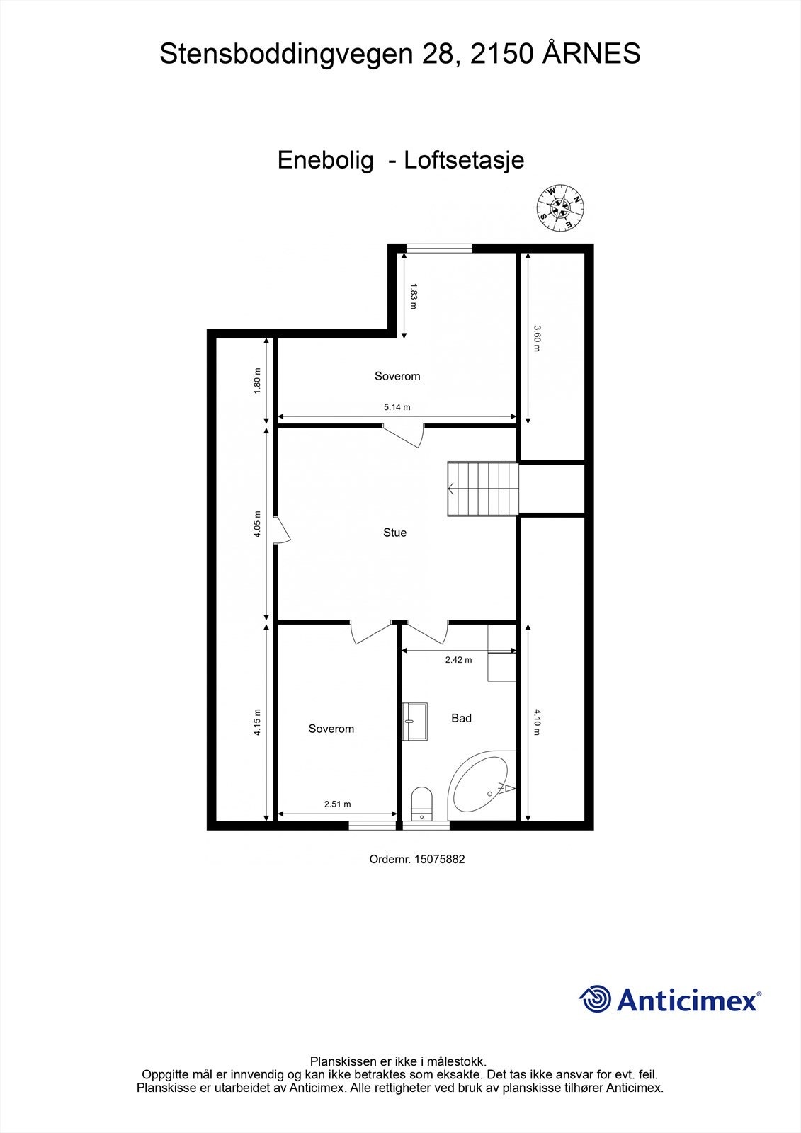 Plantegning - 2. etasje. Galleribilde