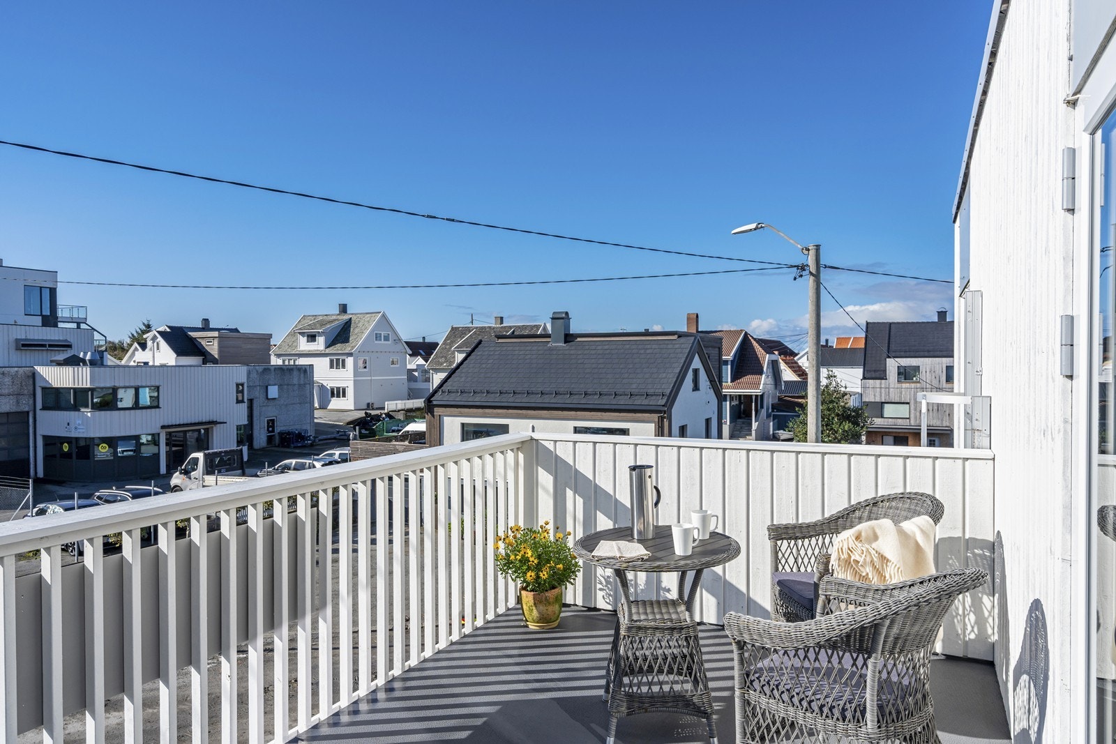Her kan du nyte hverdagen med sørvendt beliggenhet på balkongen. Galleribilde