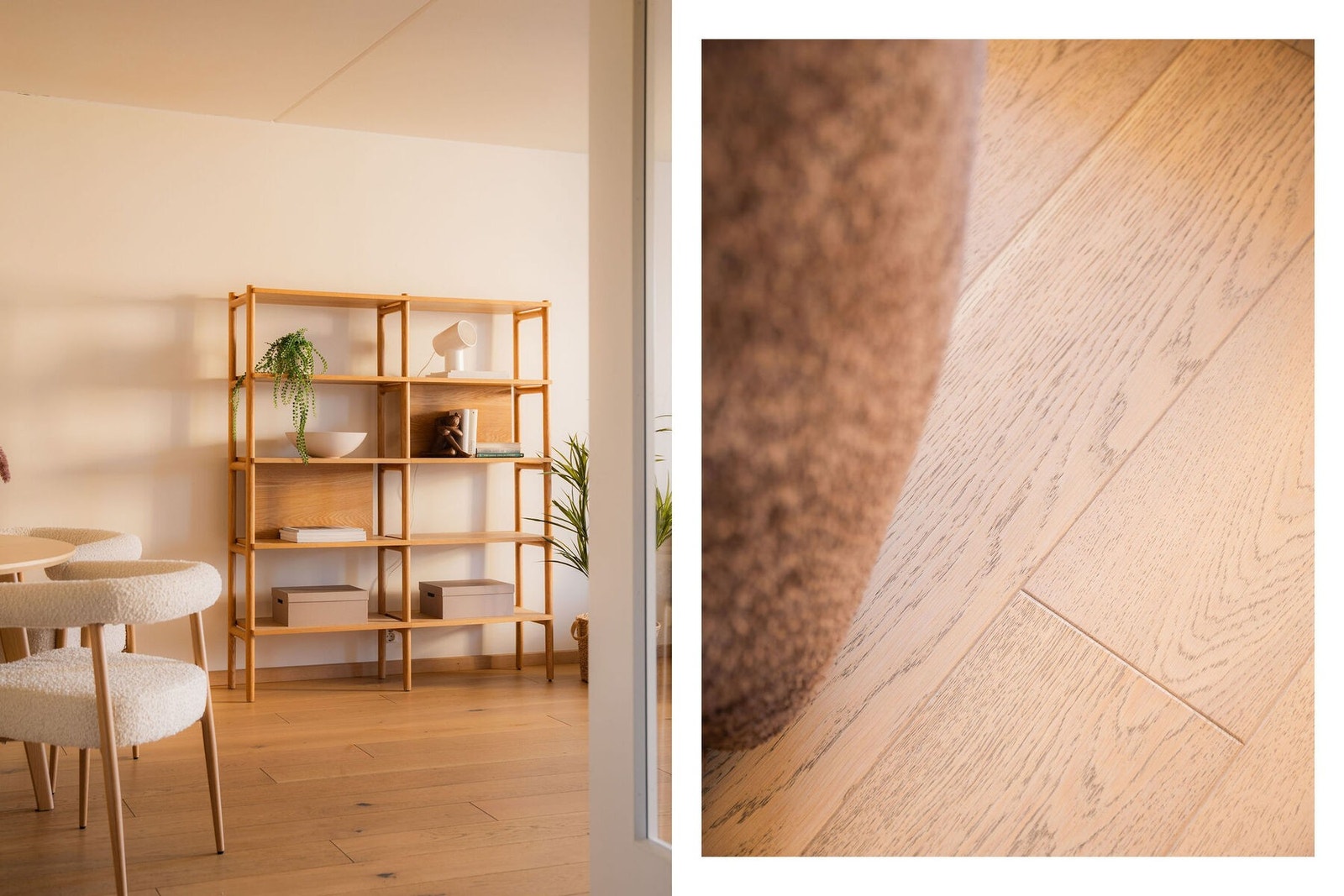 Slitesterk parkett er gjennomgående for leiligheten. Galleribilde