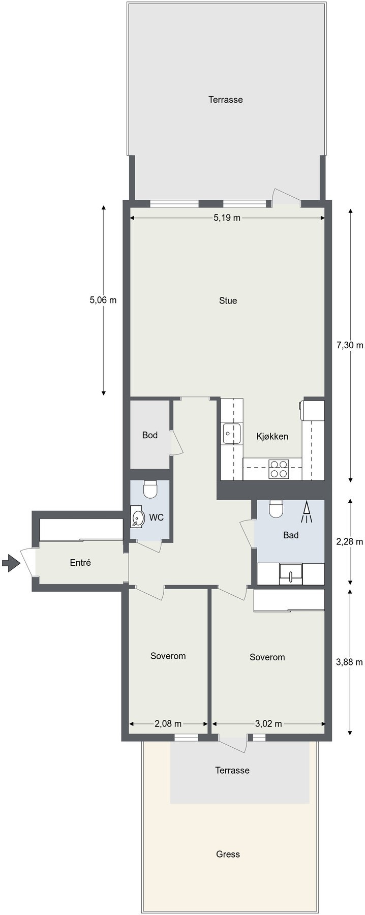 Planskisse. Galleribilde