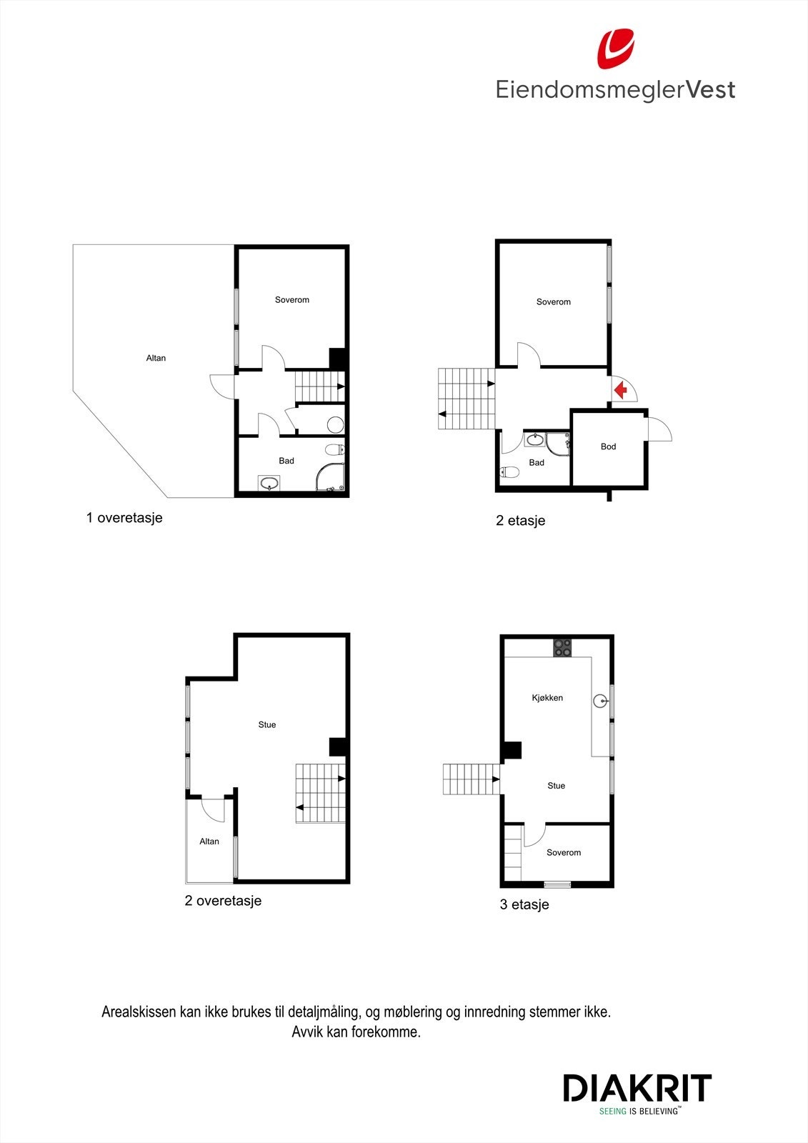 2D plantegning av boligen. Galleribilde