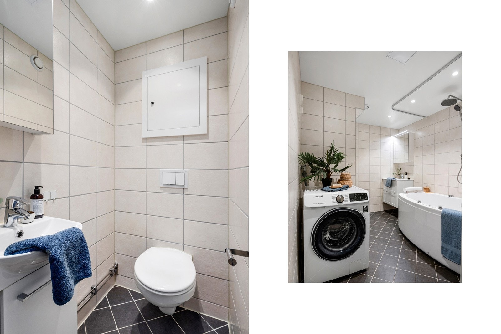 Praktisk løsning med separat toalettrom og separat bad. Galleribilde