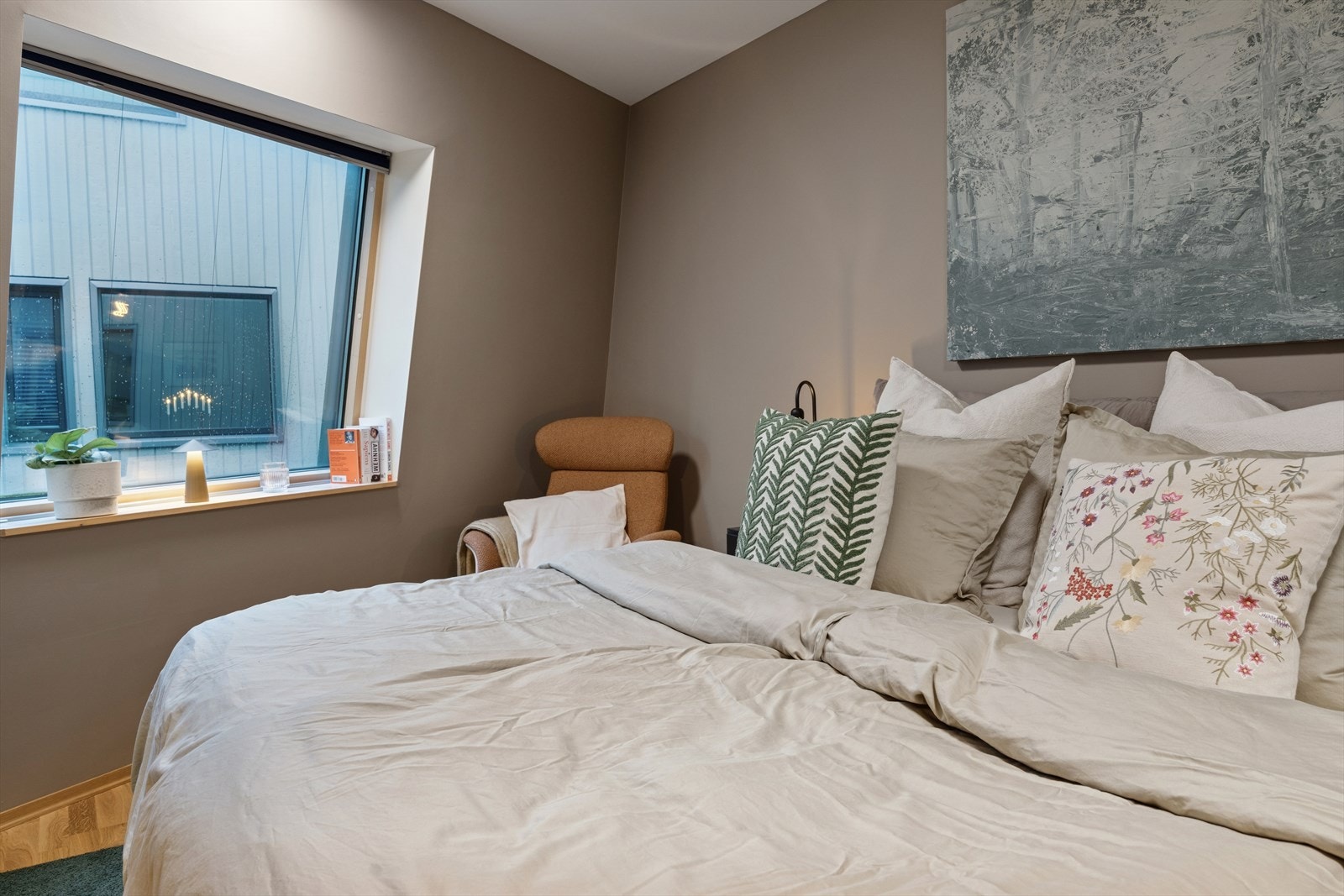 Moderne fargevalg gir en lun og god stemning. Galleribilde