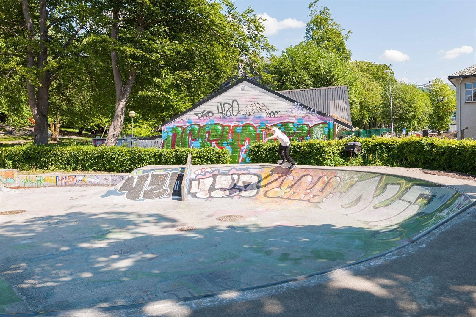 Skatepark ved Nygårdsparken. Galleribilde