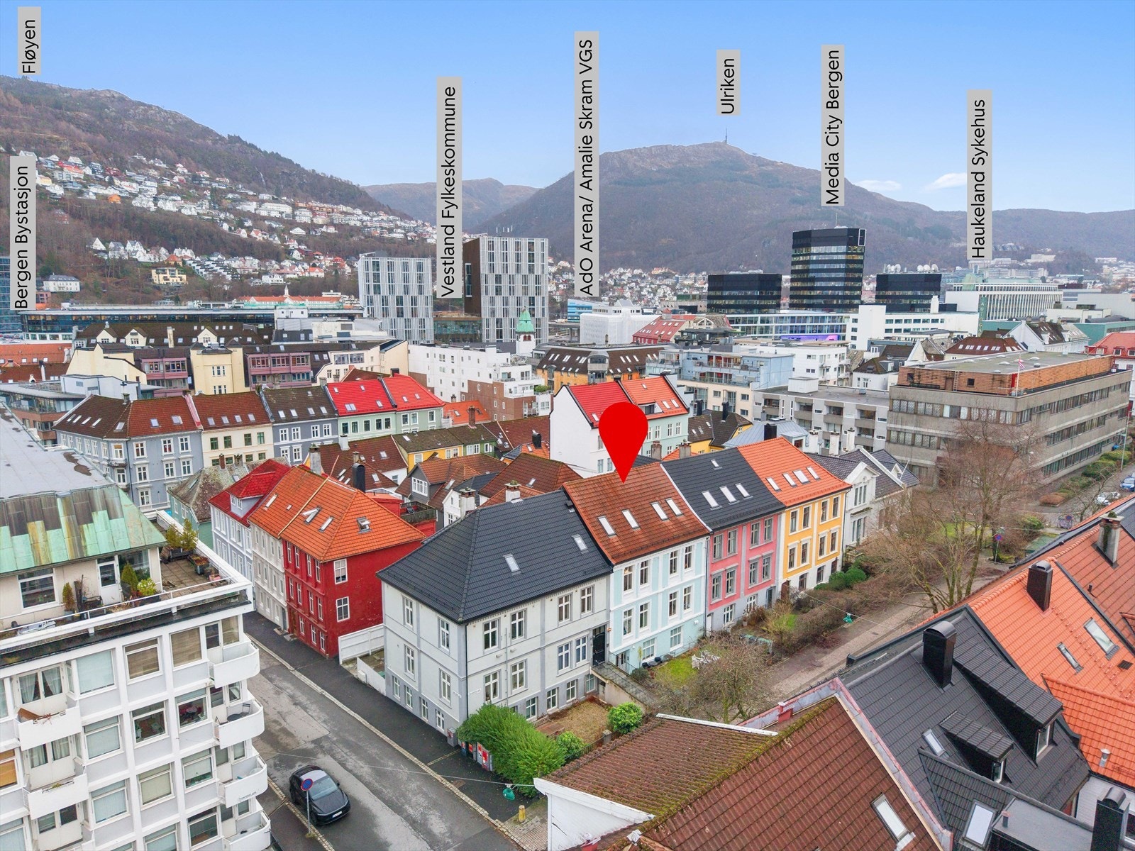 Oversikt over nærområdet retning nord-øst. Galleribilde