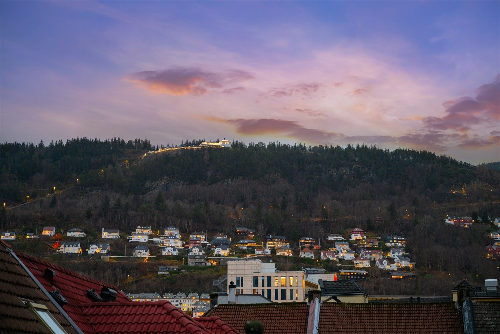 Nydelig utsikt mot Fløyen. Galleribilde