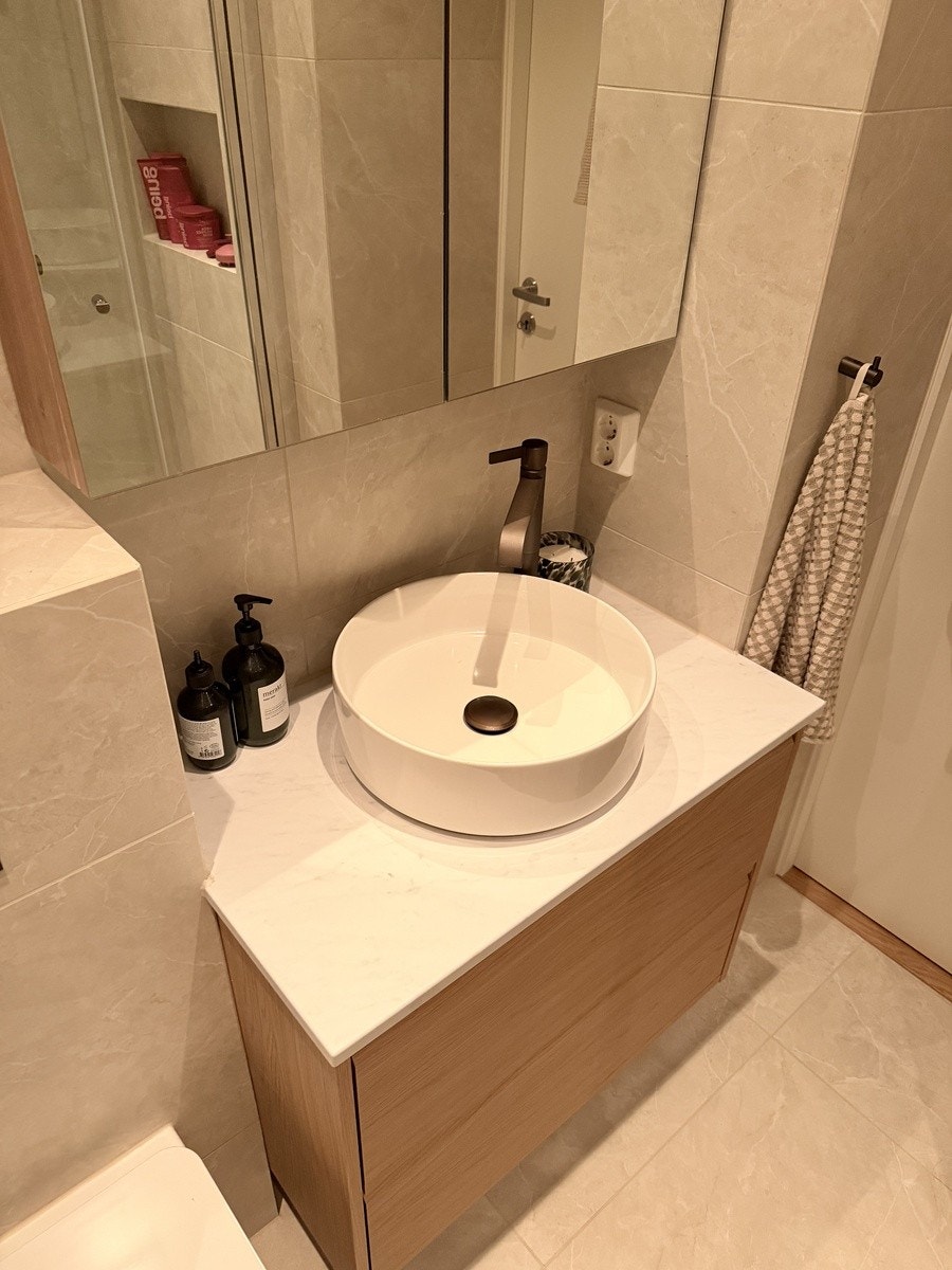 God plass til investing av toalettsaker Galleribilde