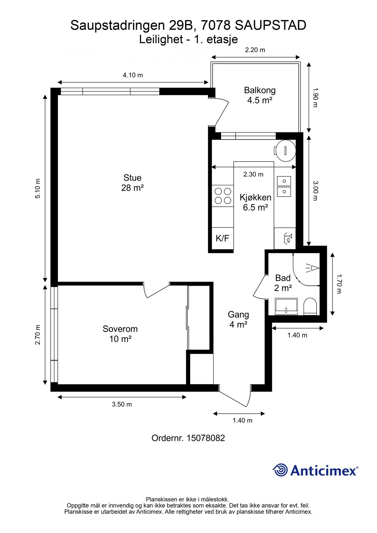 Plantegning - 1.etasje. Galleribilde