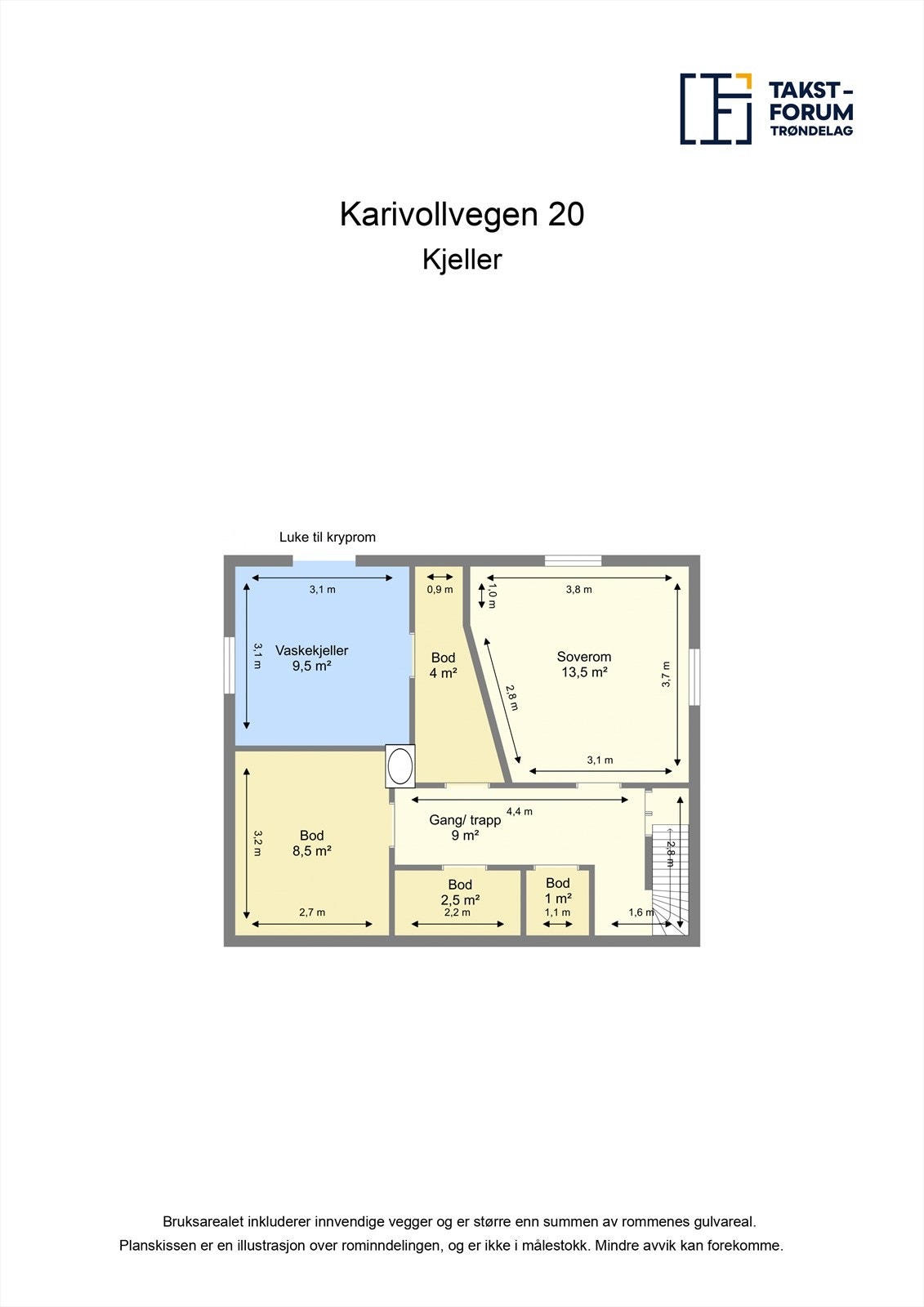 Planskisse - kjeller Galleribilde