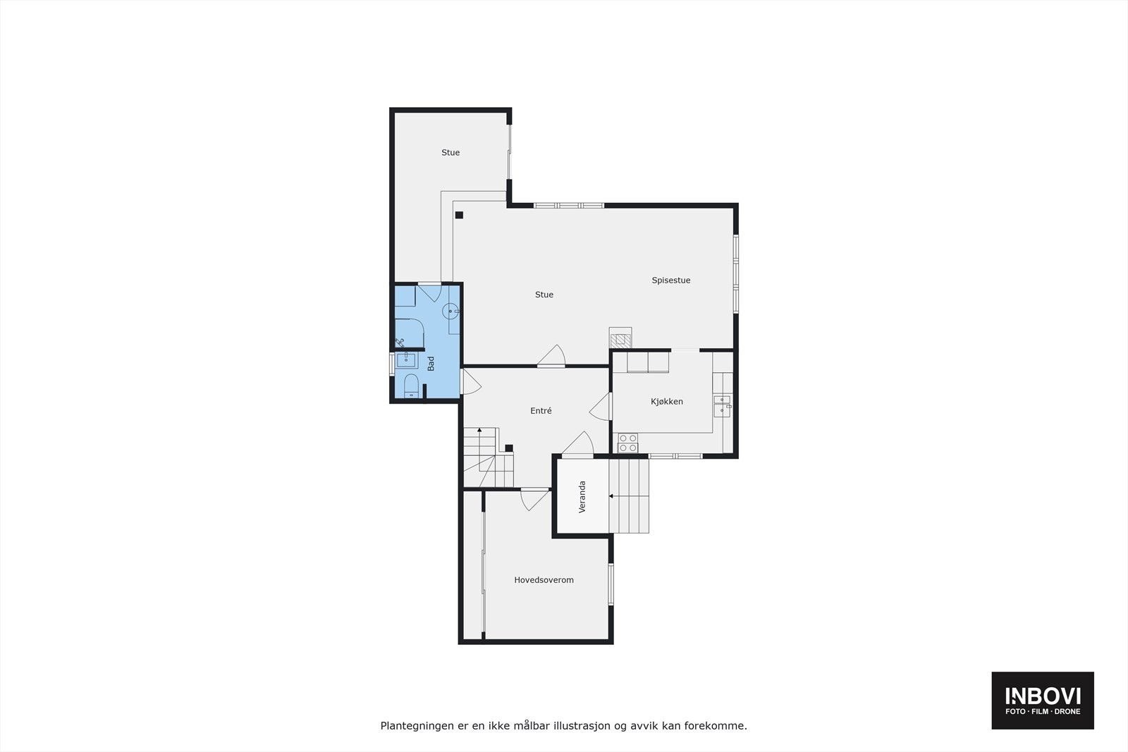 Plantegning 1.etasje Galleribilde