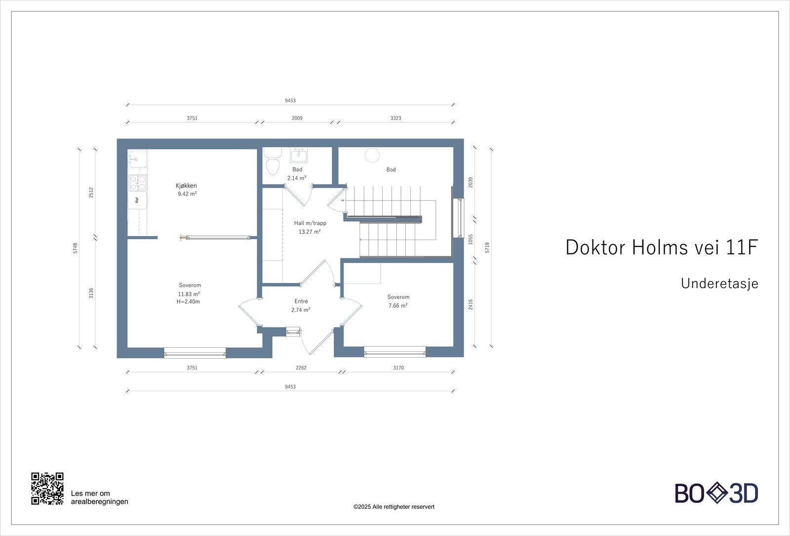 Plantegning Underetasje Galleribilde