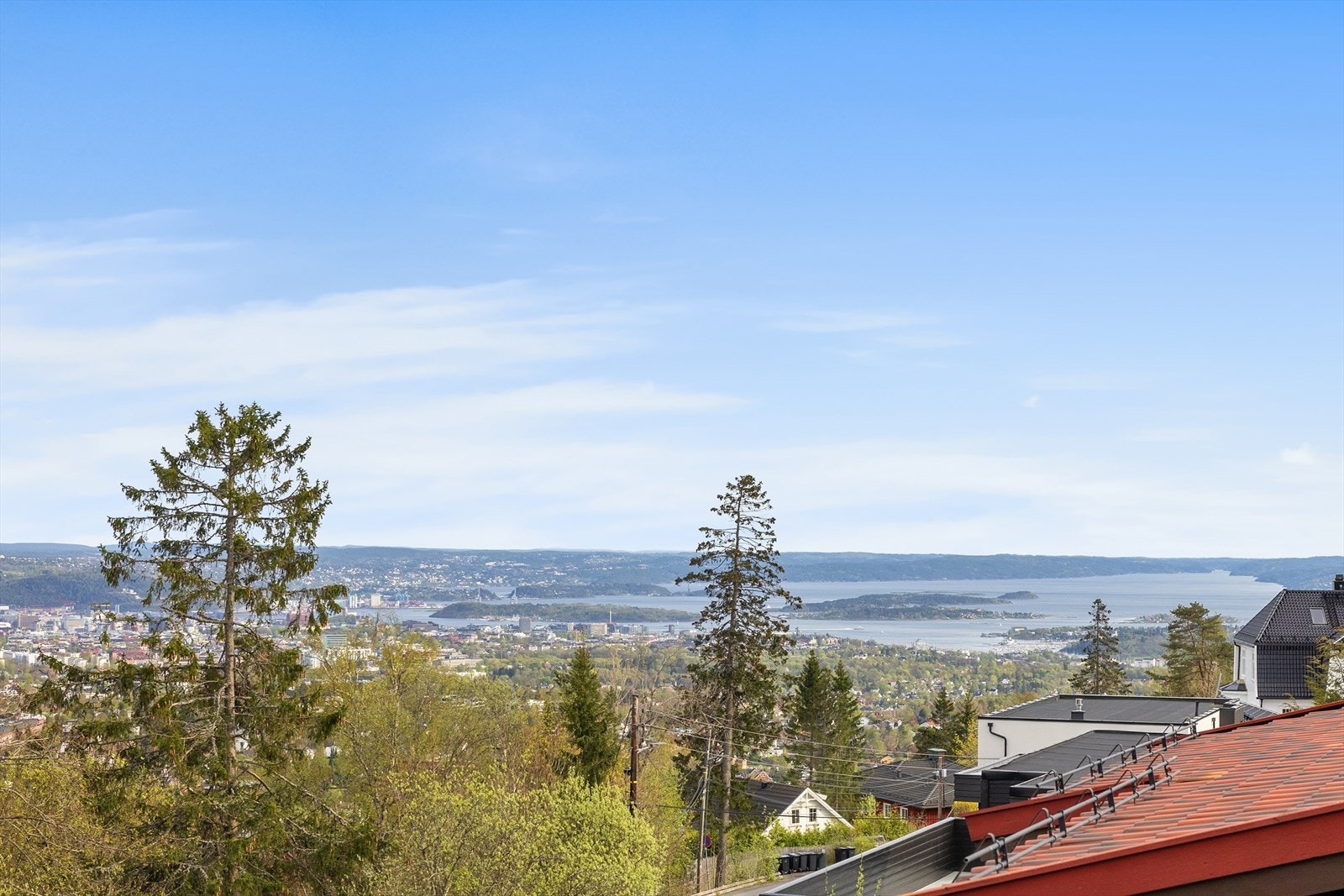 Nydelig utsikt over Oslo og Oslofjorden Galleribilde