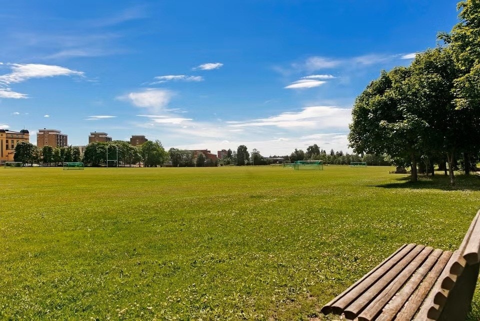 Voldsløkka idrettsplass ligger i nabolaget med fotballbaner, isbane og skatehall. Galleribilde
