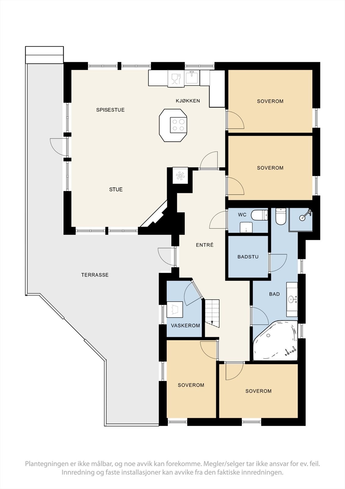 Plantegning 1. etasje. Galleribilde