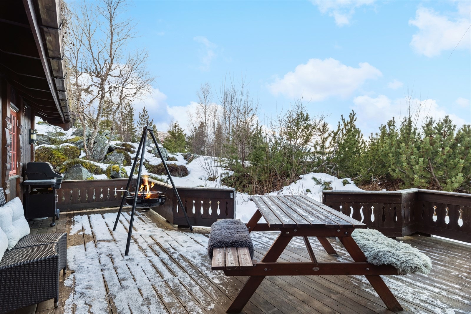 Her kan gode solforhold og den flotte utsikten. Galleribilde