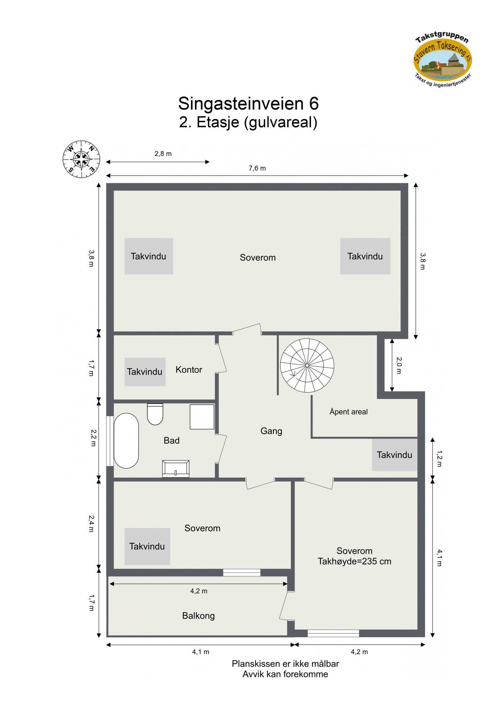 Plantegning - 2.etasje Galleribilde