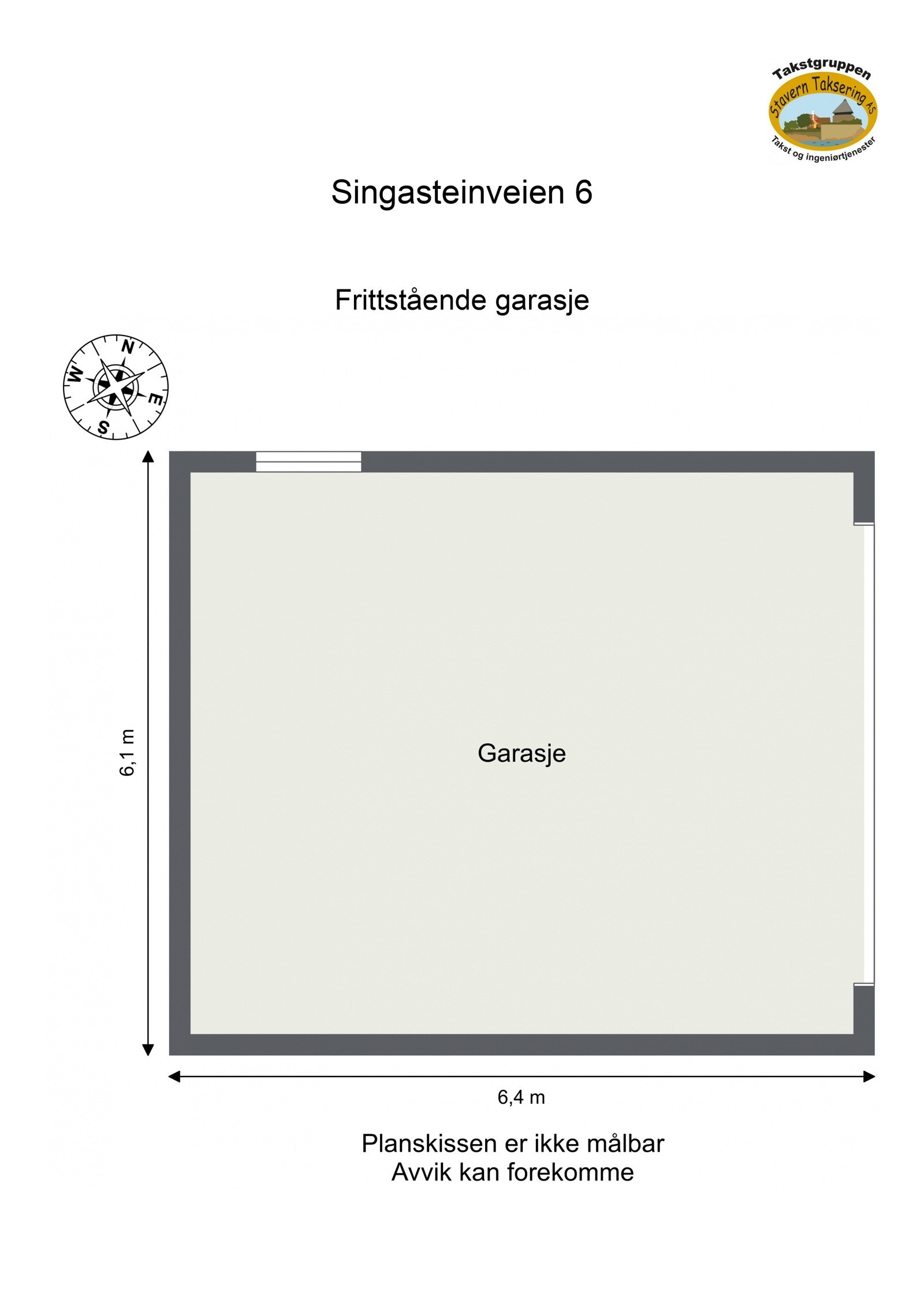 Plantegning - Frittstående garasje Galleribilde