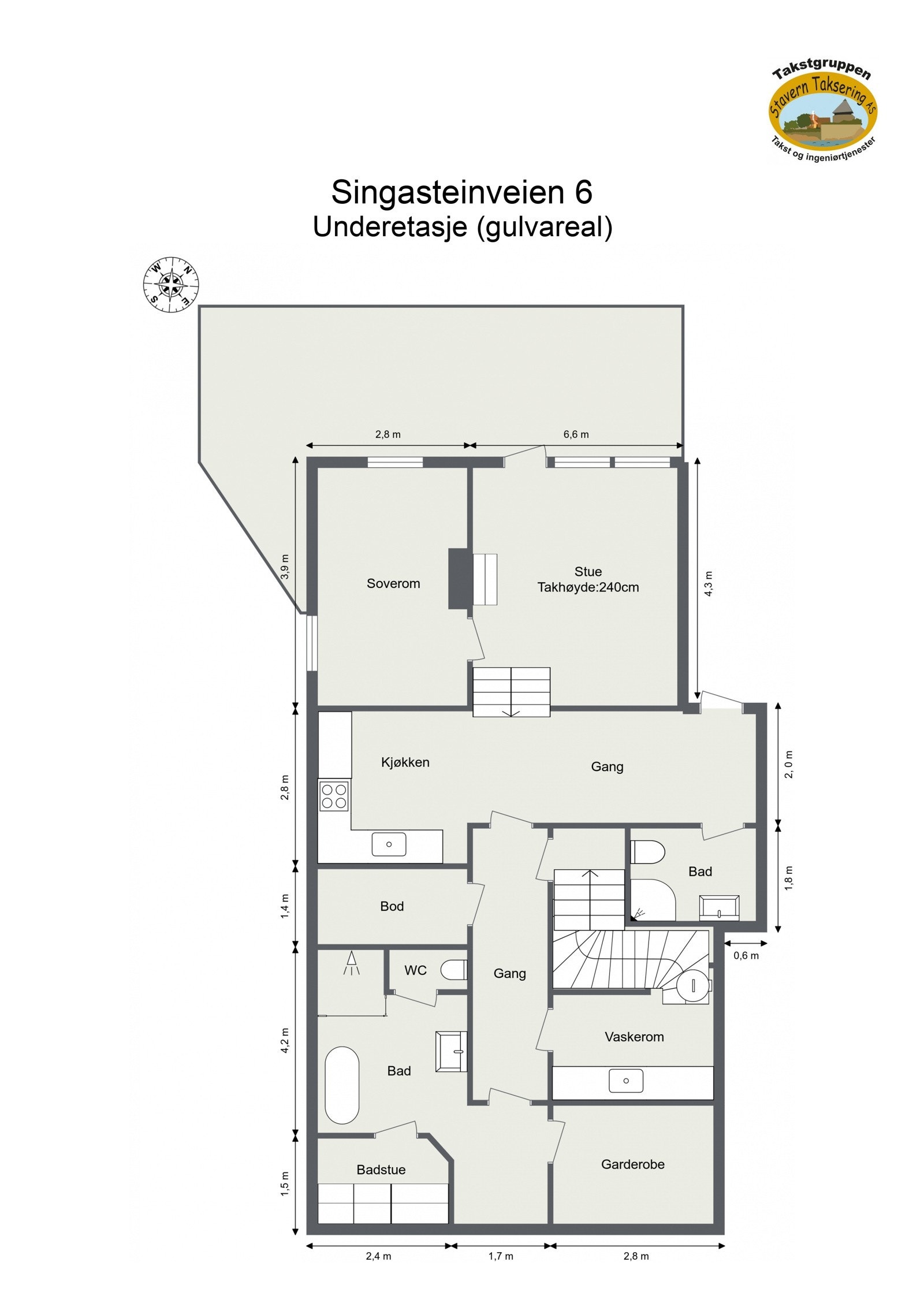 Plantegning - Underetasje Galleribilde
