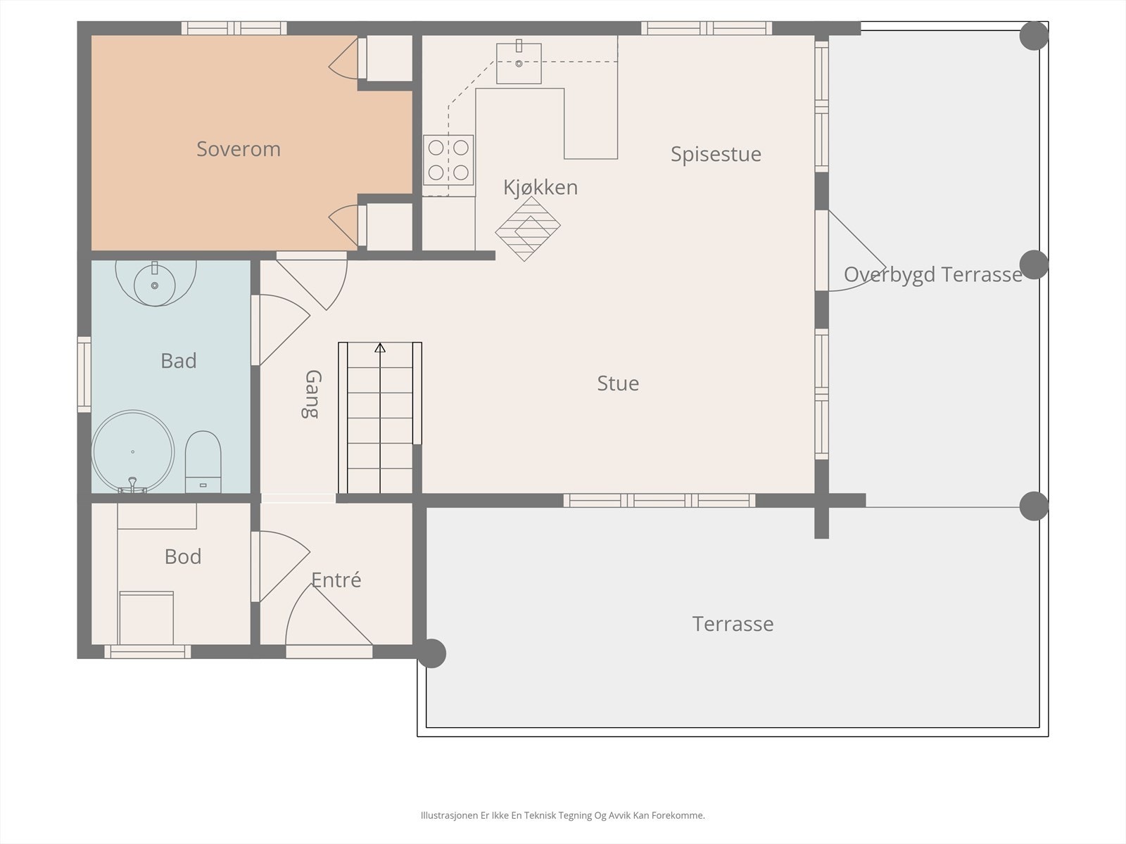 Plantegning 1.etasje. Galleribilde