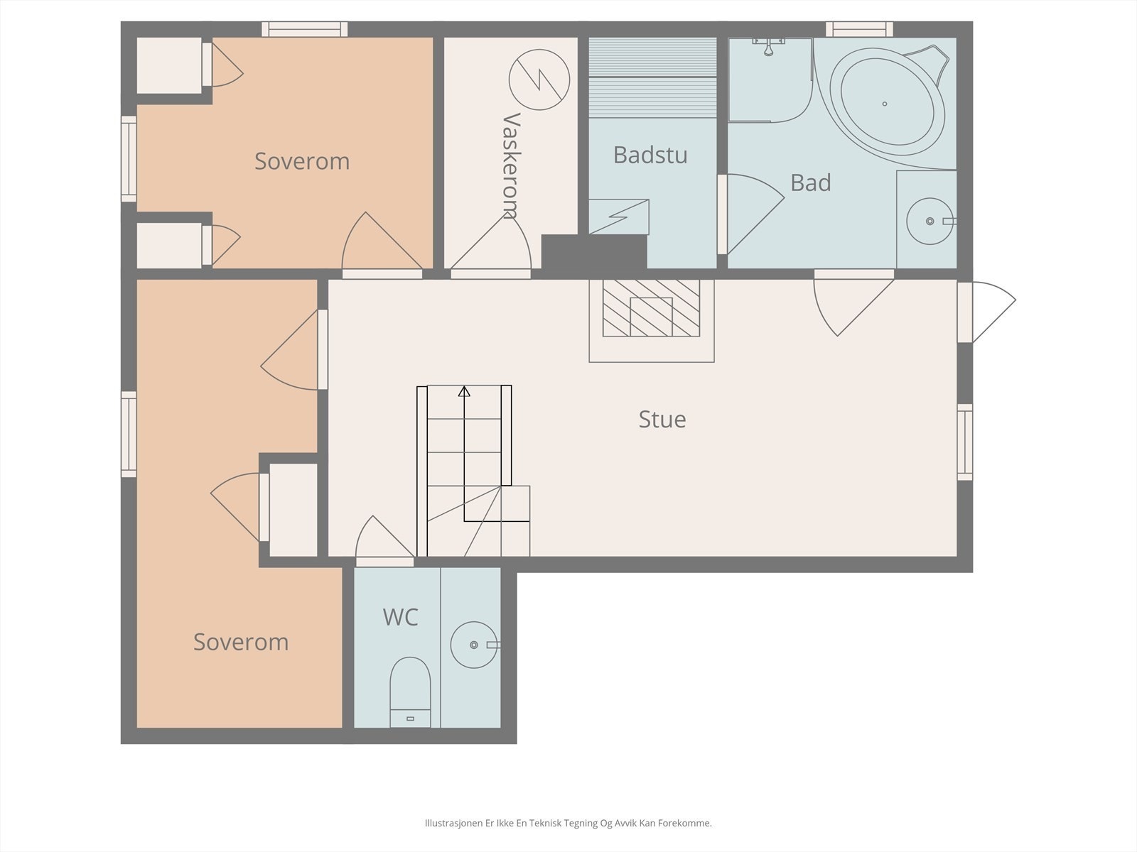 Plantegning kjeller. Galleribilde