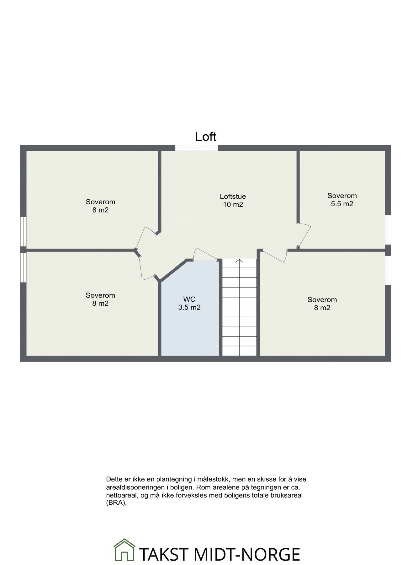 Plantegning loft. Galleribilde