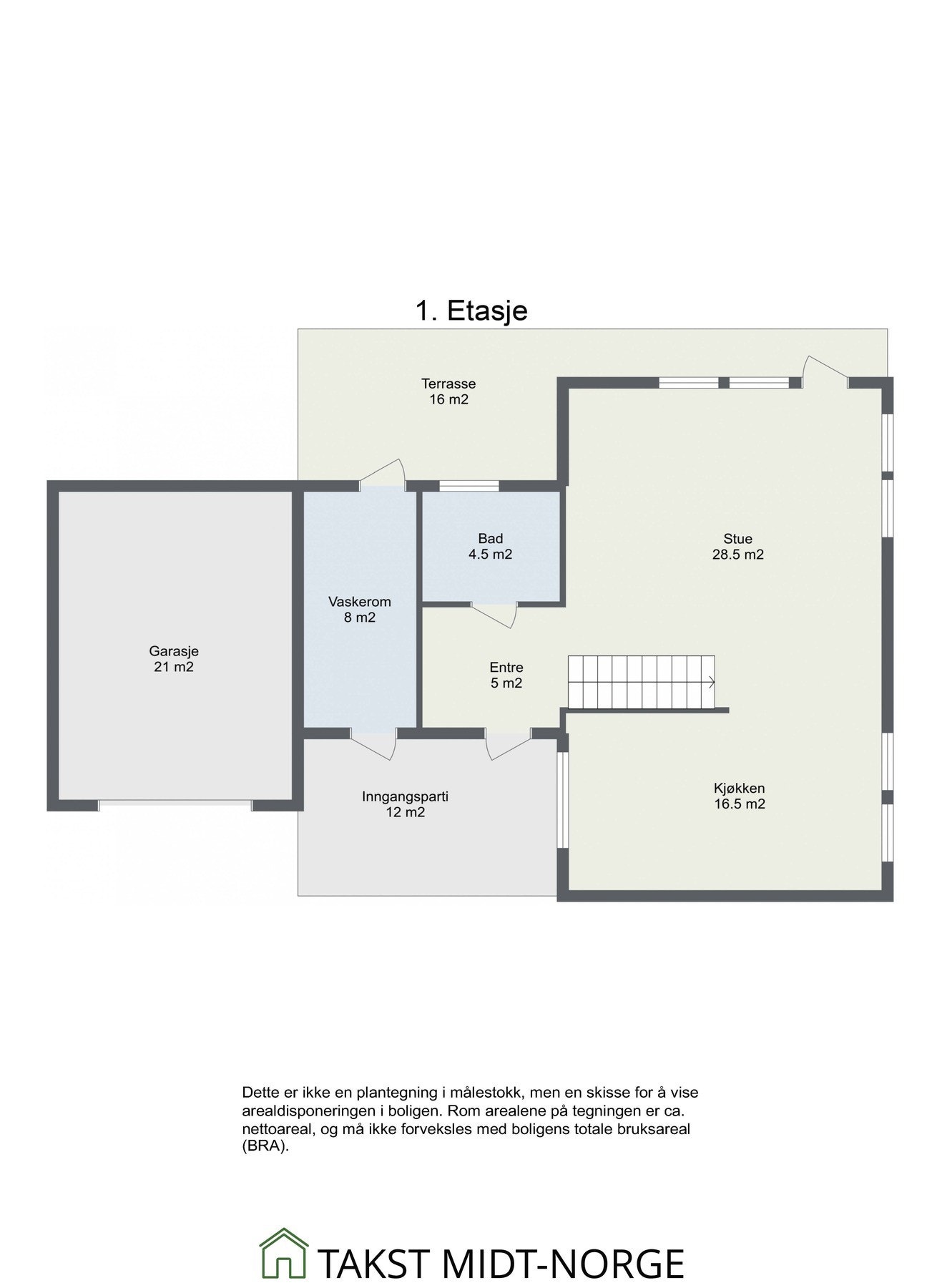 Plantegning 1. etasje. Galleribilde