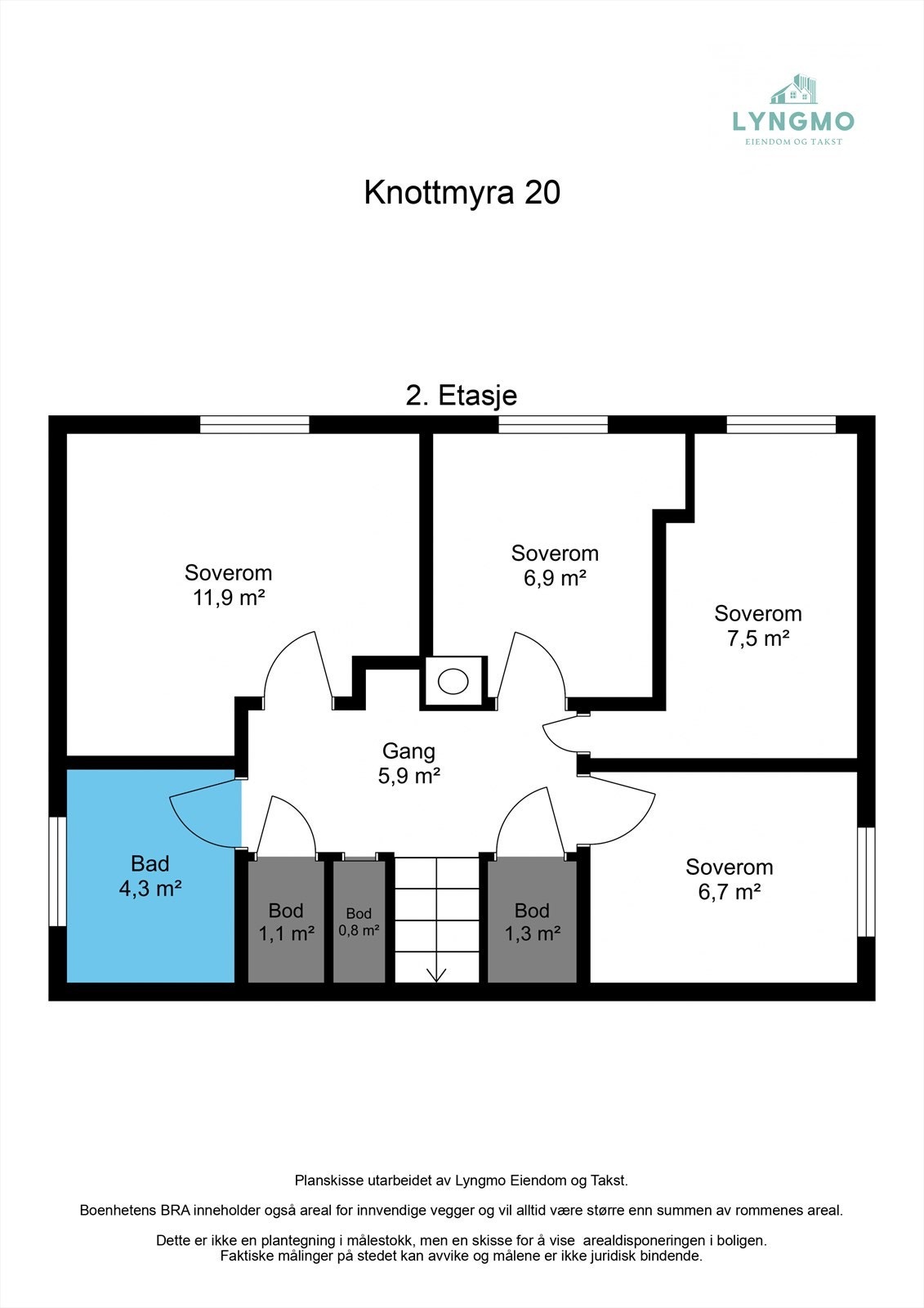 Planskisse 2. etasje Galleribilde