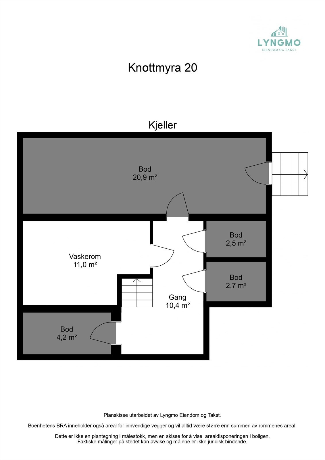 Planskisse kjeller Galleribilde