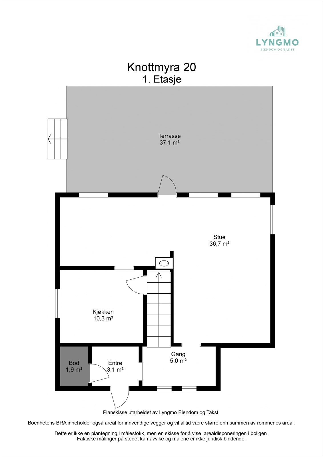 Planskisse 1. etasje Galleribilde
