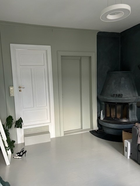 Stue med peis Galleribilde