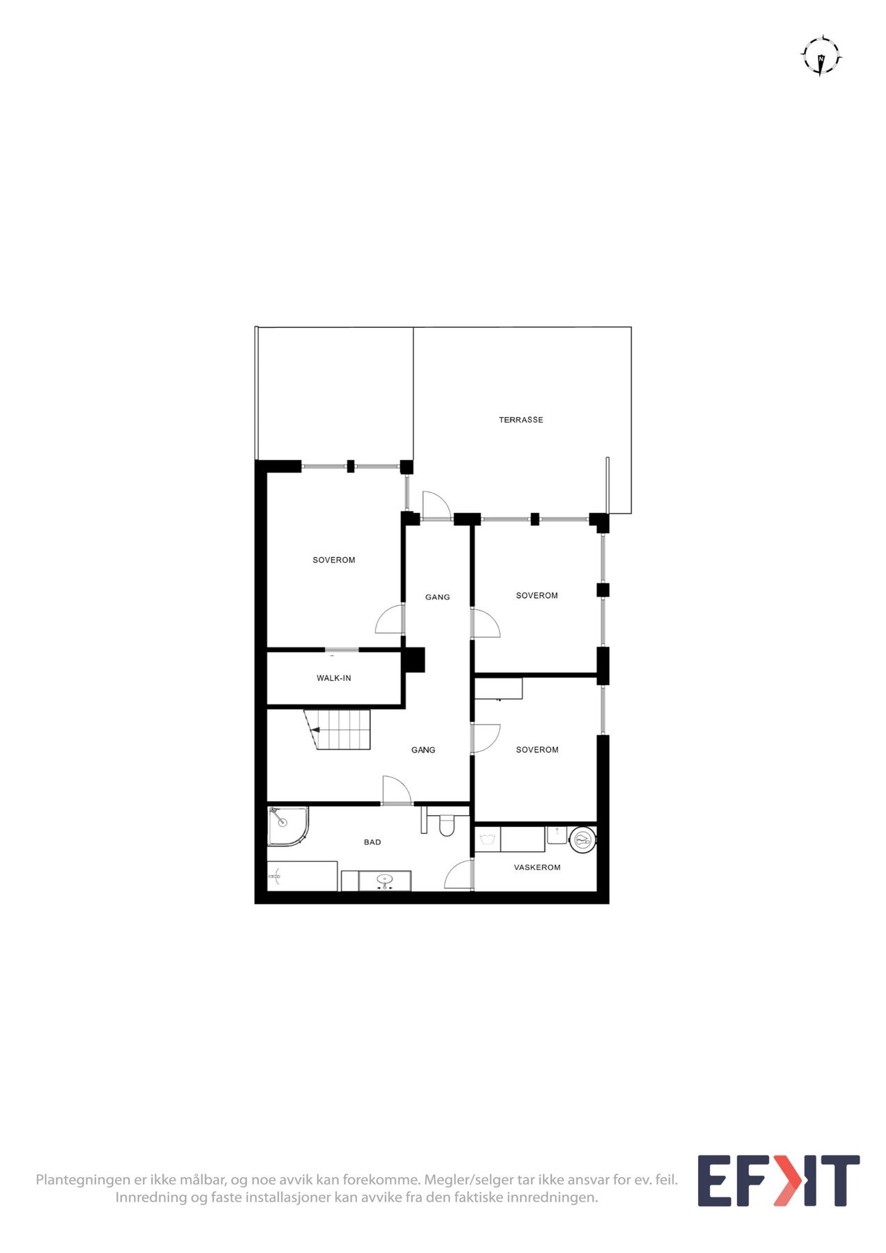 2D Plantegning - Underetasje. Galleribilde