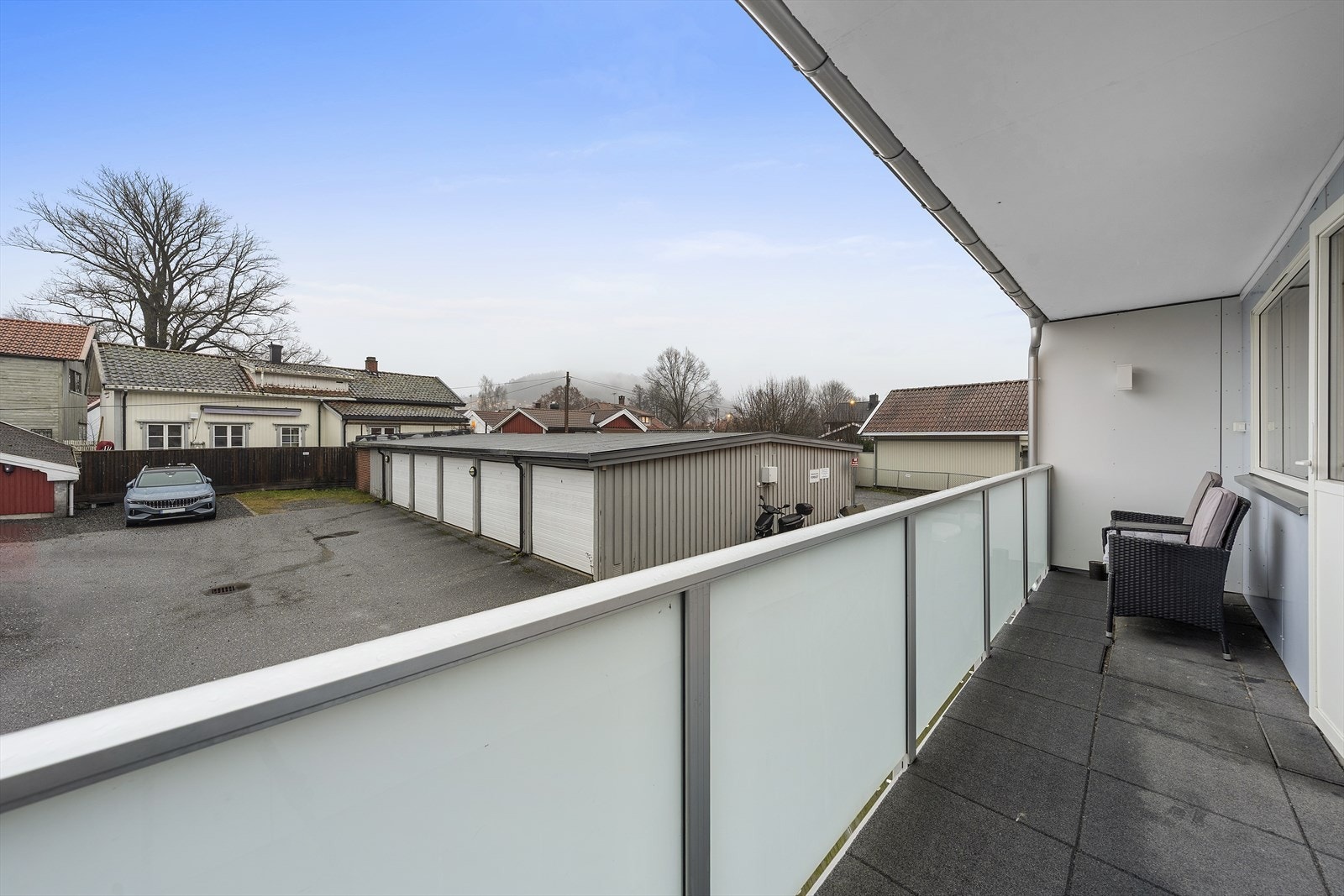 Balkong med utgang fra stuen Galleribilde